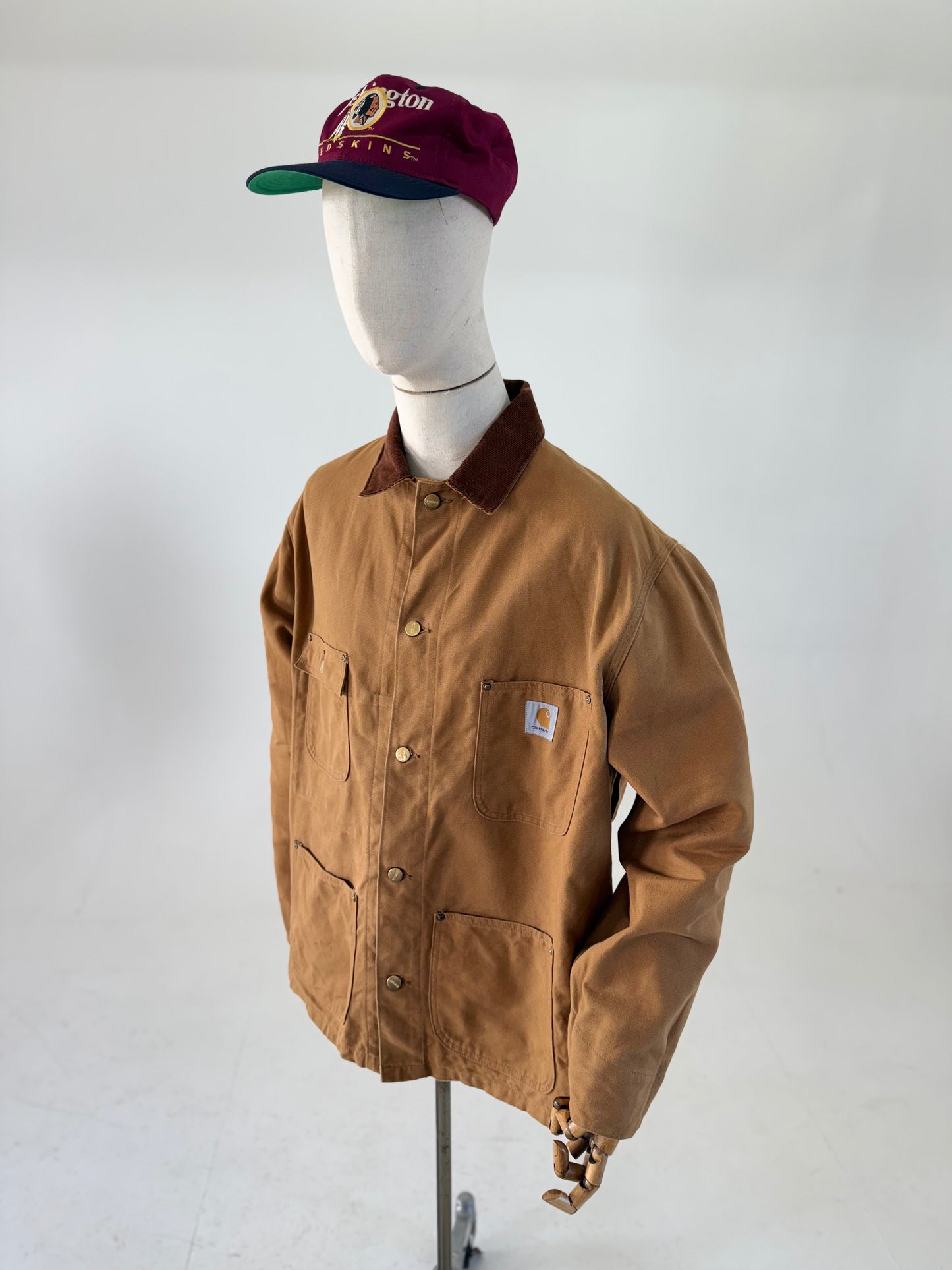 1980s Vintage Carhartt 6C canvas chore jacket 46”