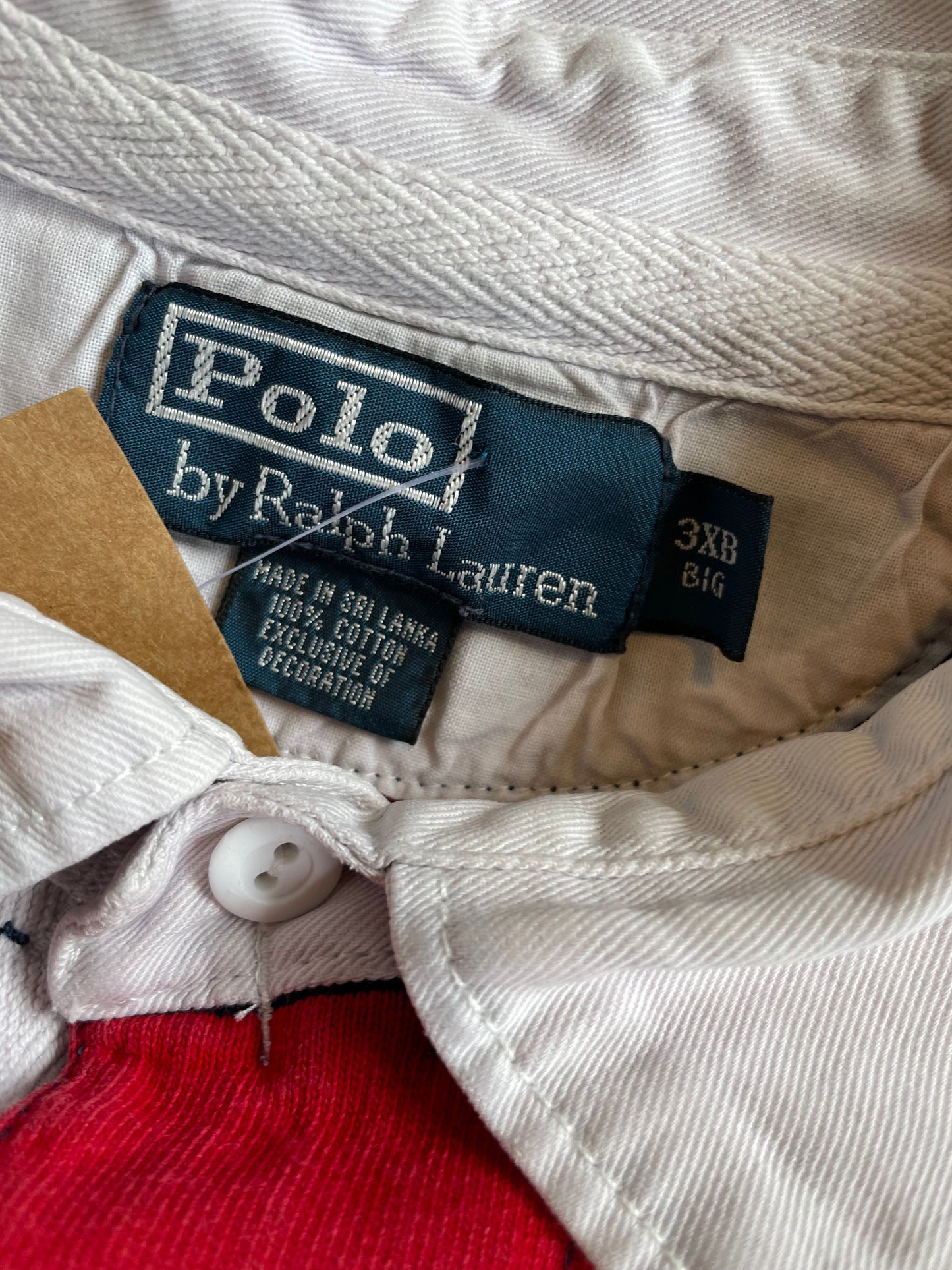 00s Polo Ralph Lauren stripe rugby jersey (3XL)