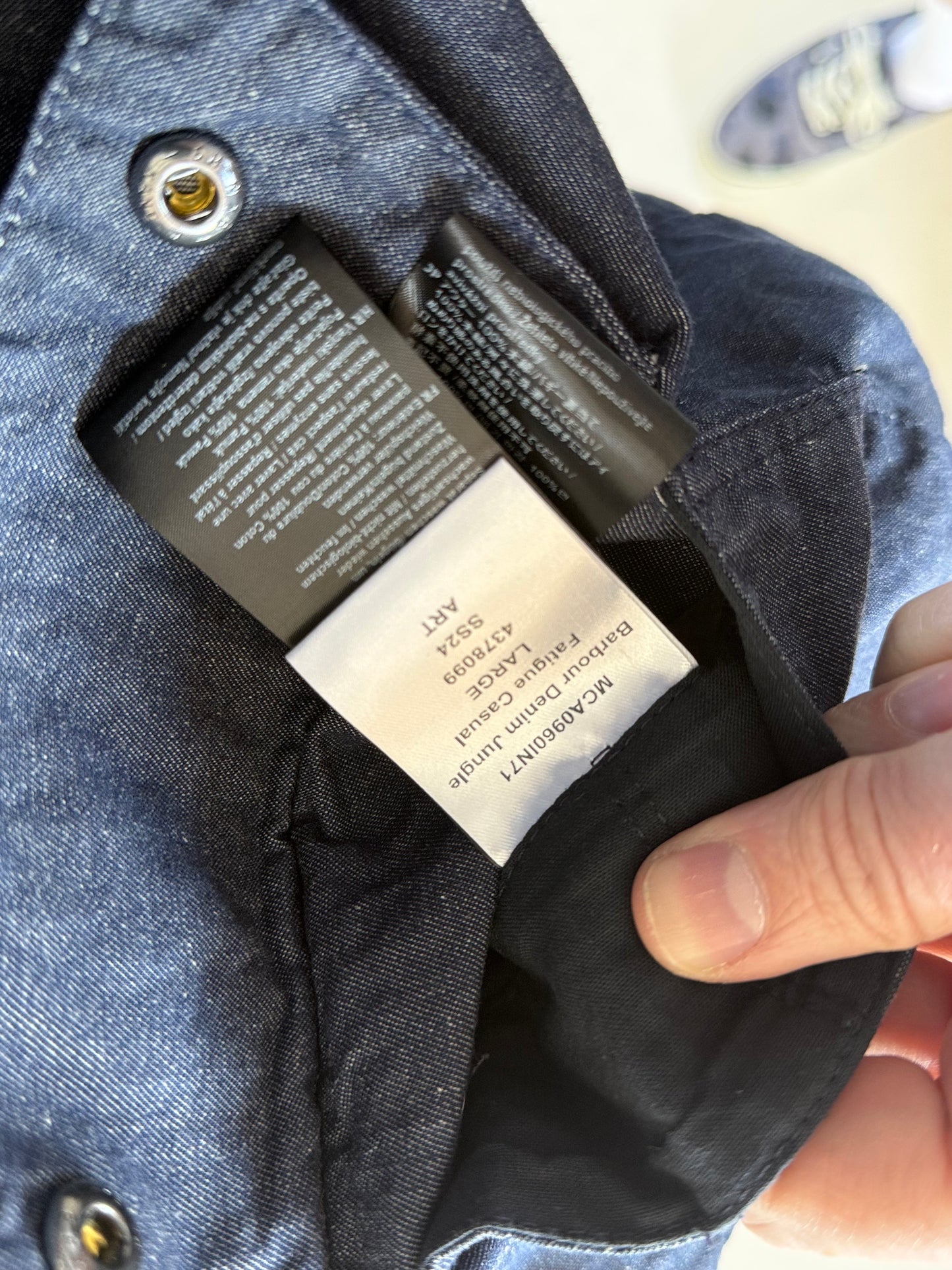 SS24 Barbour Denim Jungle Fatigue Jacket -BNWT (Large)