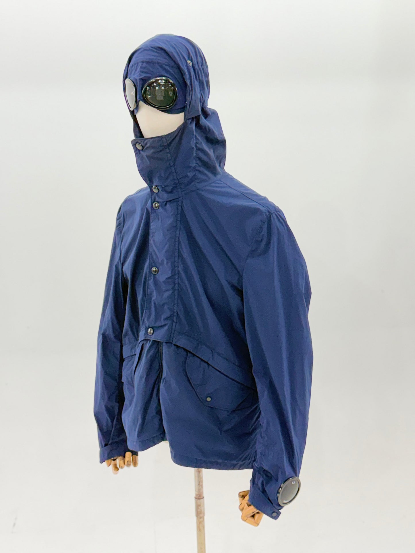 2018 C.P Company Navy Nycra Goggle watch viewer jacket - size 52