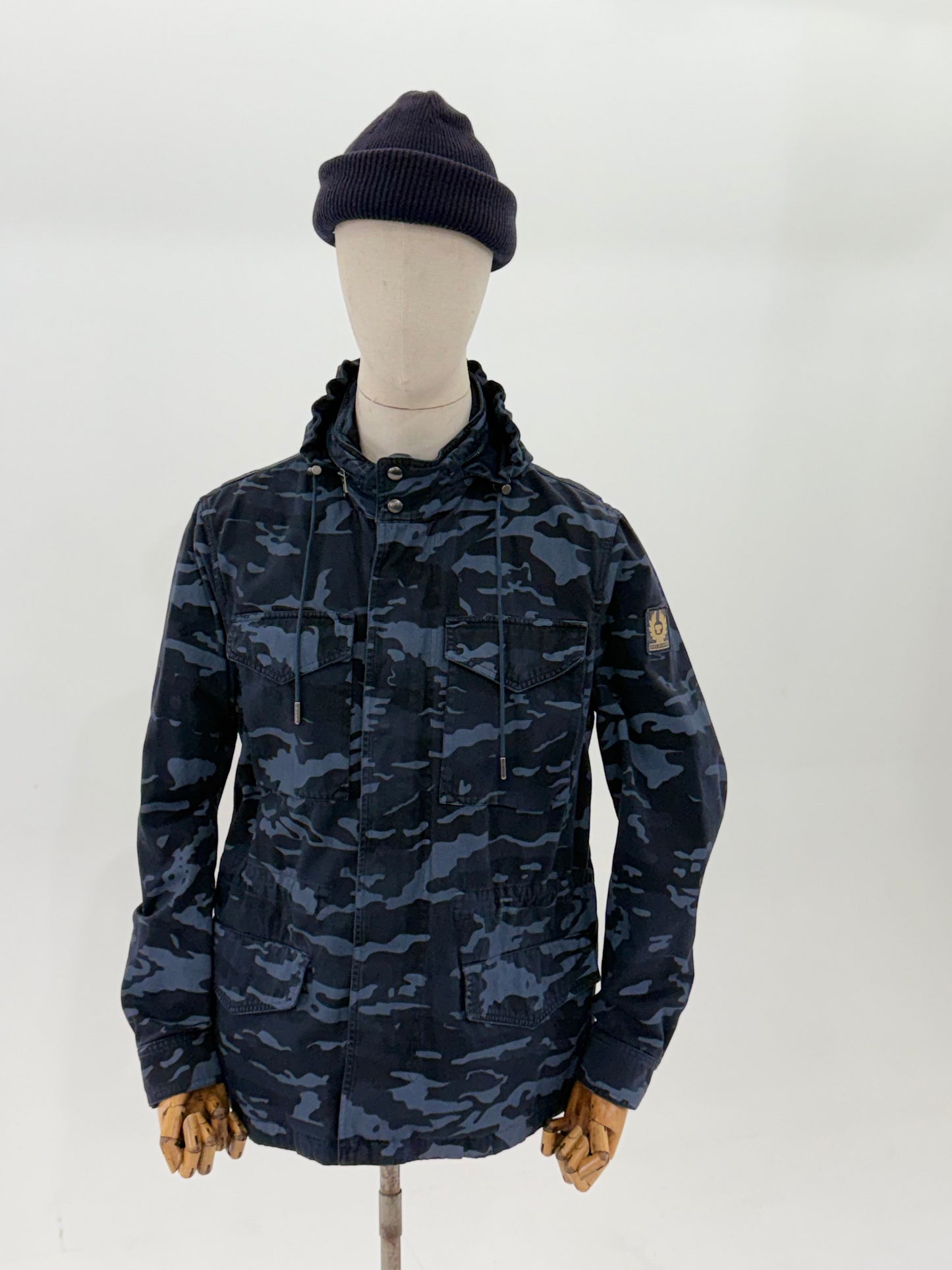 Belstaff Fieldwood camo field jacket - Dark Ink - UK 38