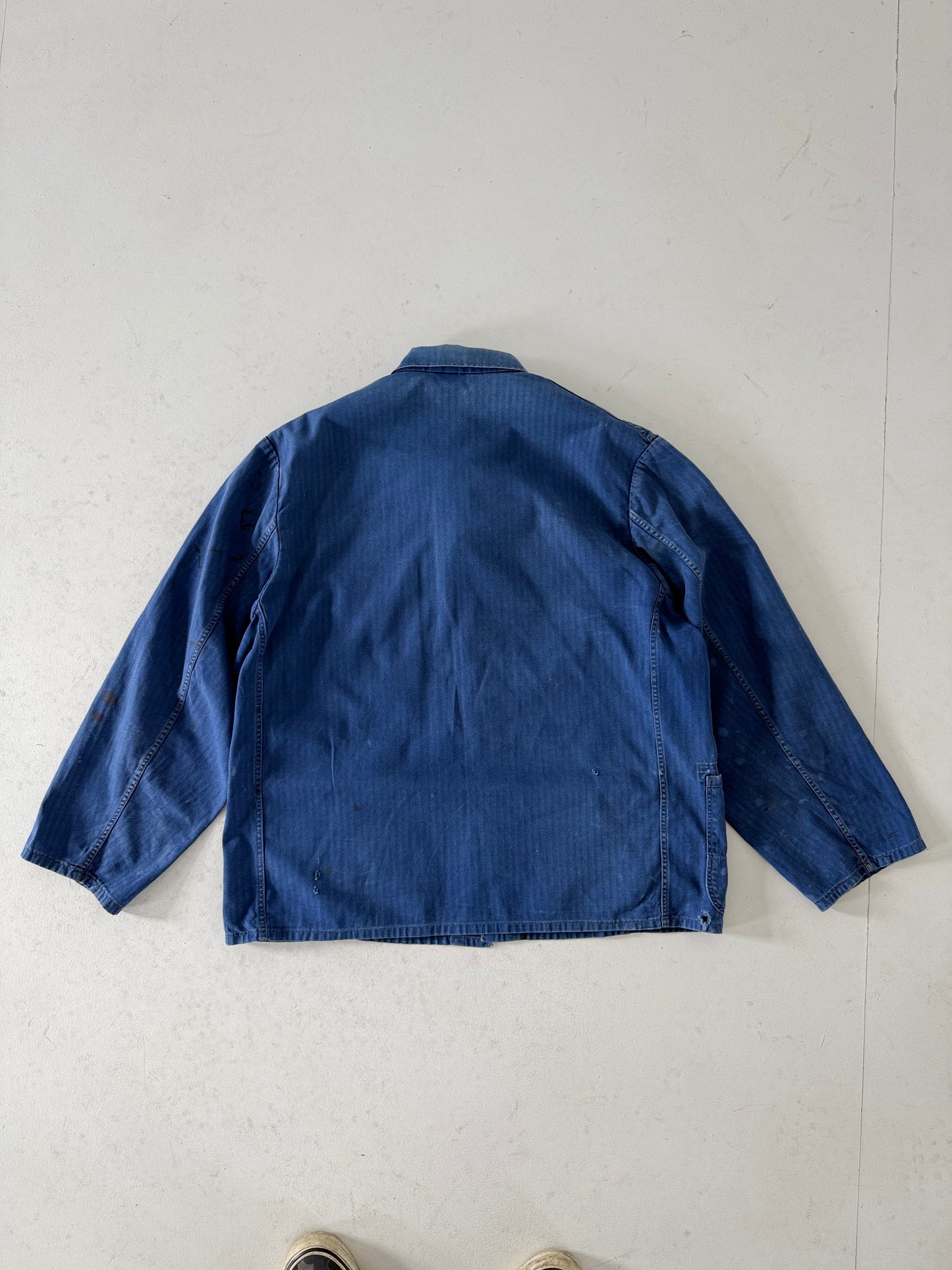 Vintage HBT French Sanforized Herringbone cotton chore jacket XL