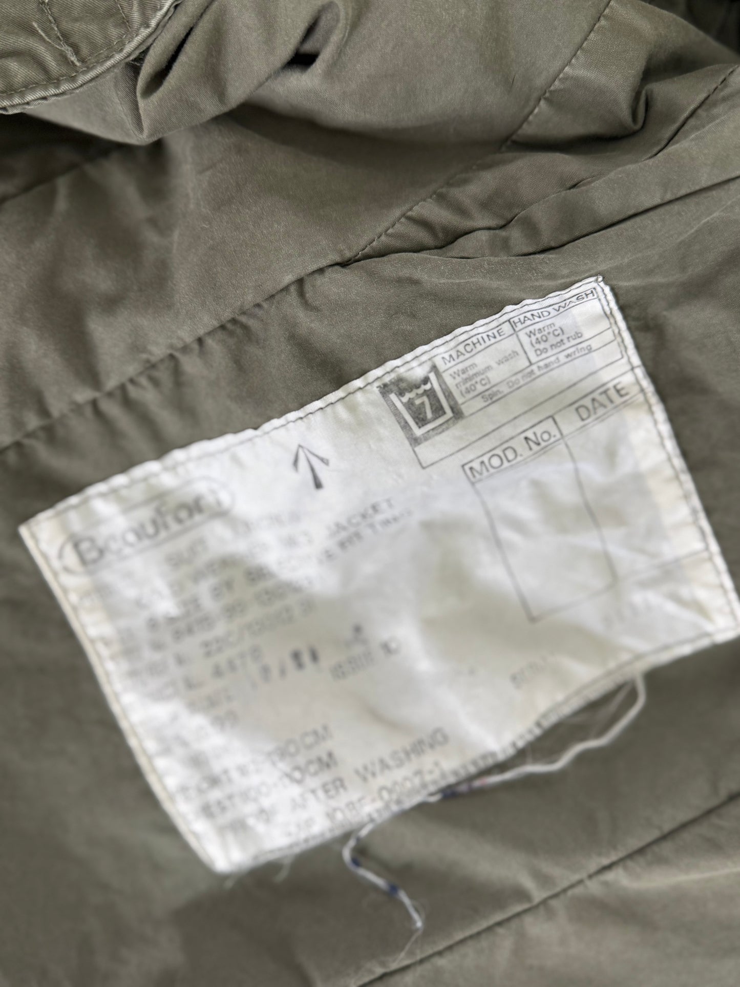 1980 RAF Aircrew cold weather ventile parka (Size 8 - XL)