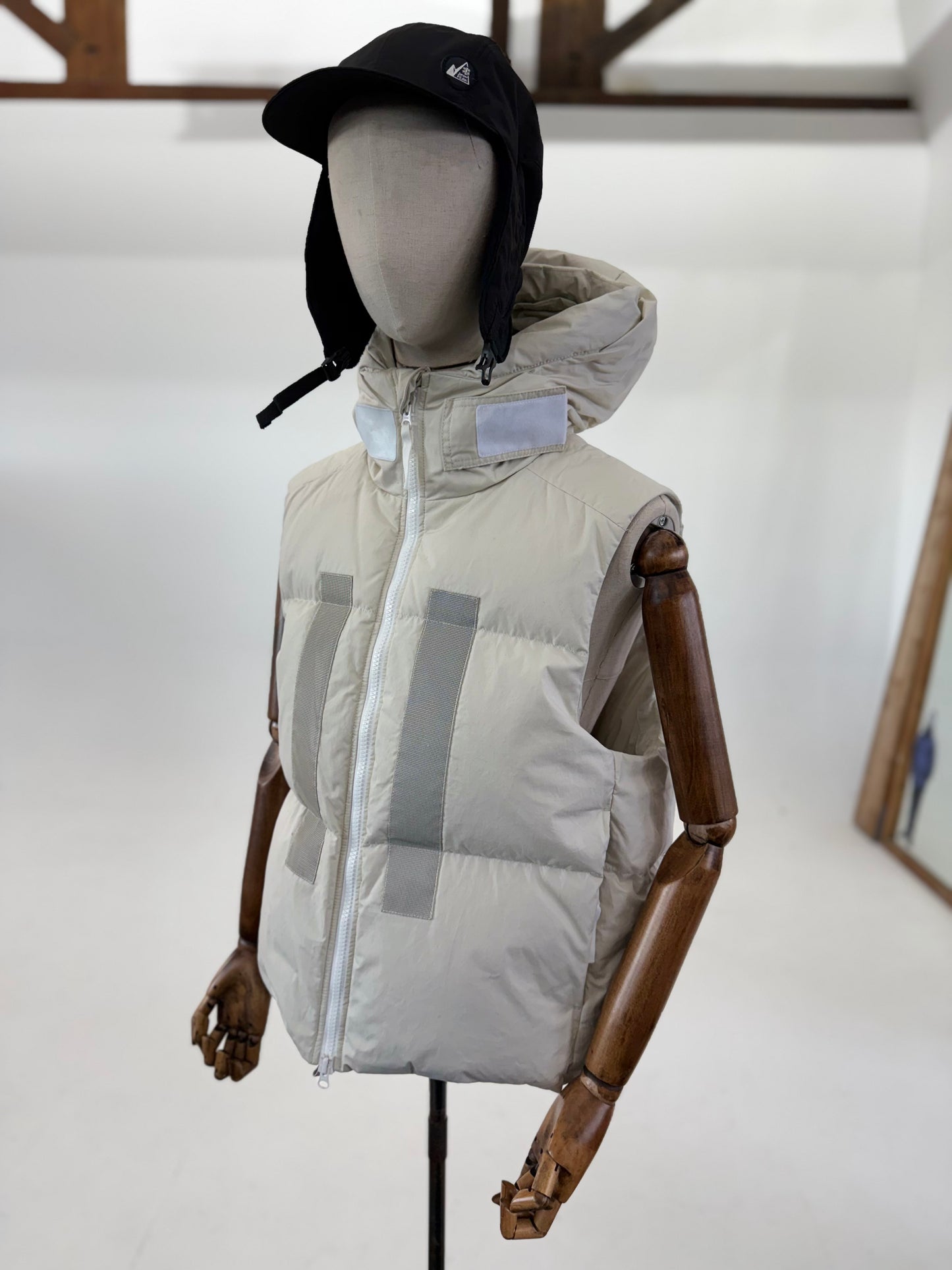 2023 Stone Island Marina Rubber Wax Popplin Down vest - Large