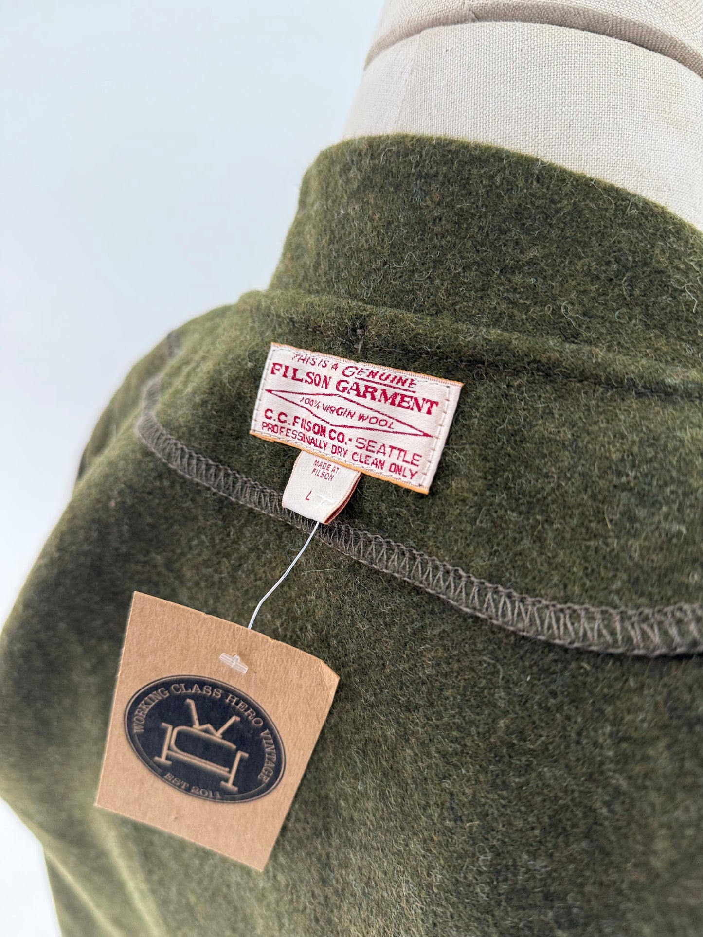 Filson Mackinaw wool liner bomber jacket - Large