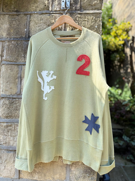 Fake London Genius appliqué sweatshirt XL