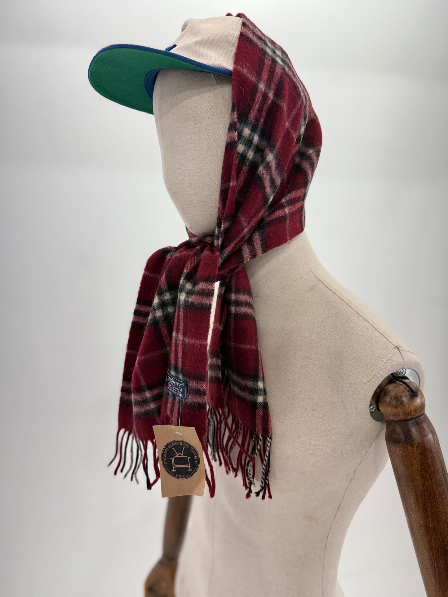 80s Burberrys of London cashmere nova check scarf