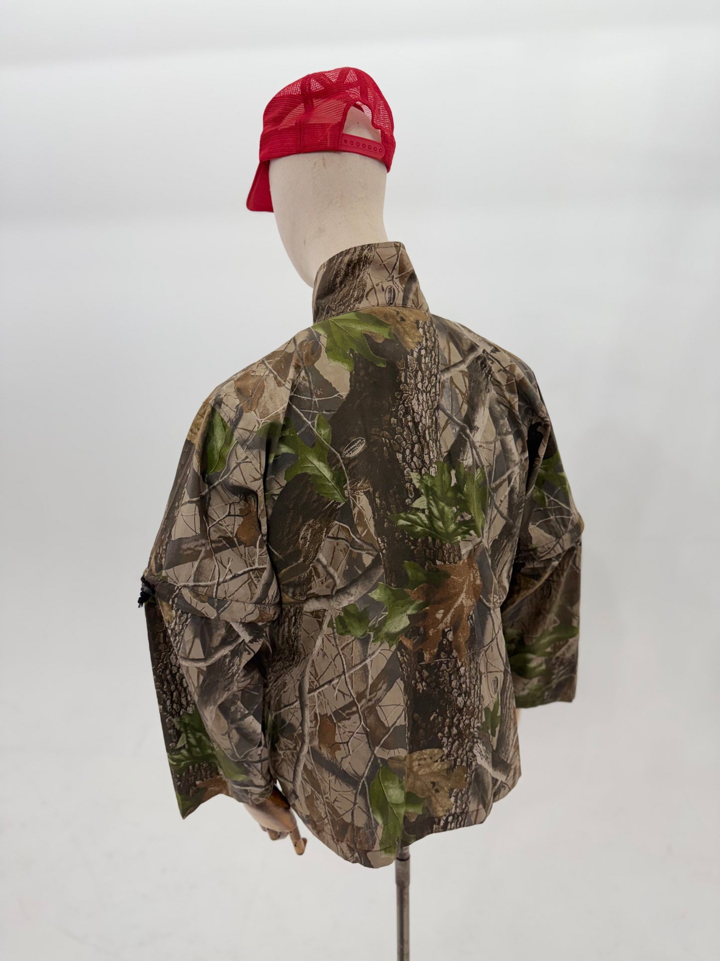Vintage 90s Shimano Tribal XT real tree camo fishing shirt (Medium)
