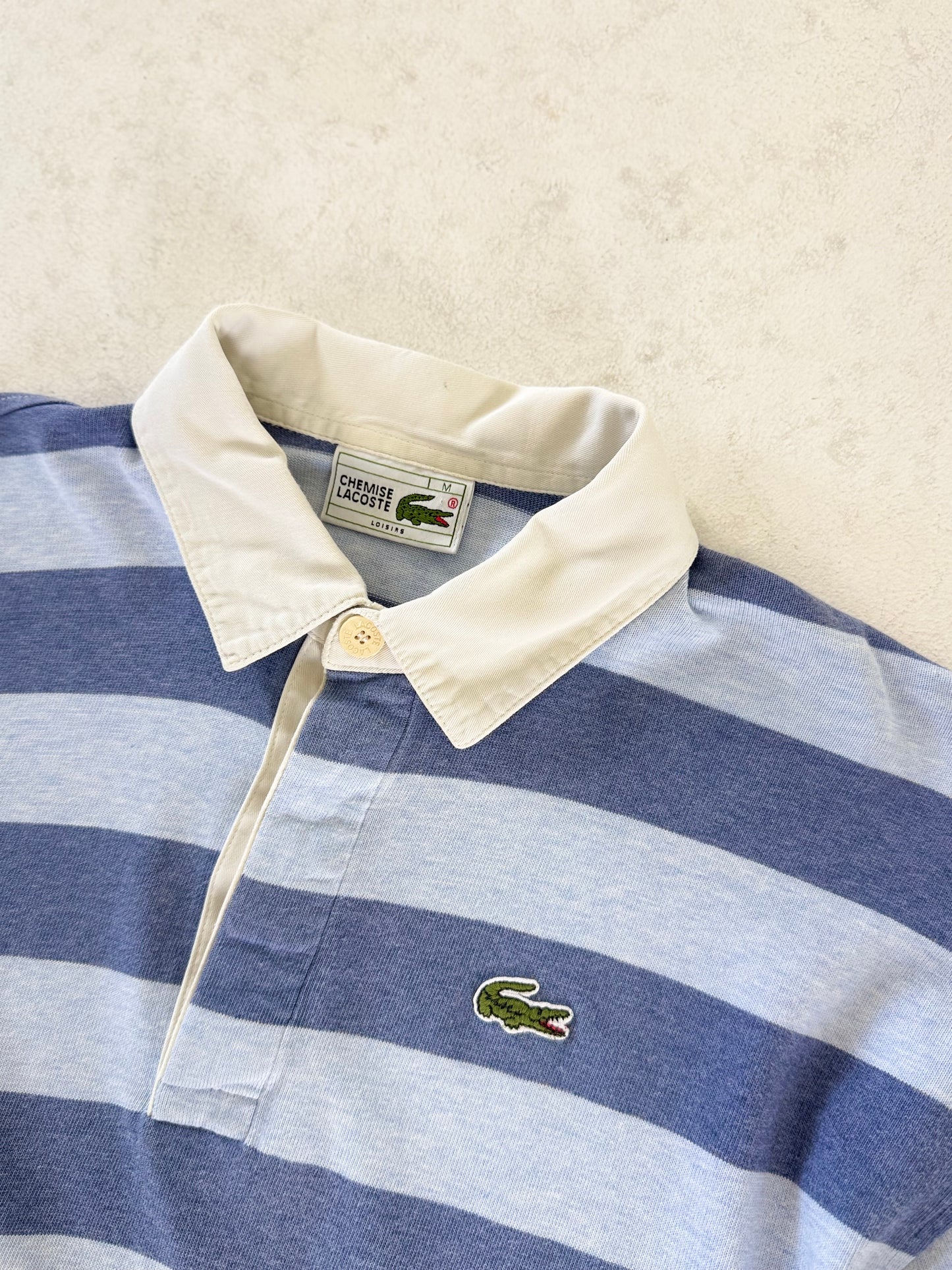 1980s Chemise Lacoste rugby shirt (Medium)