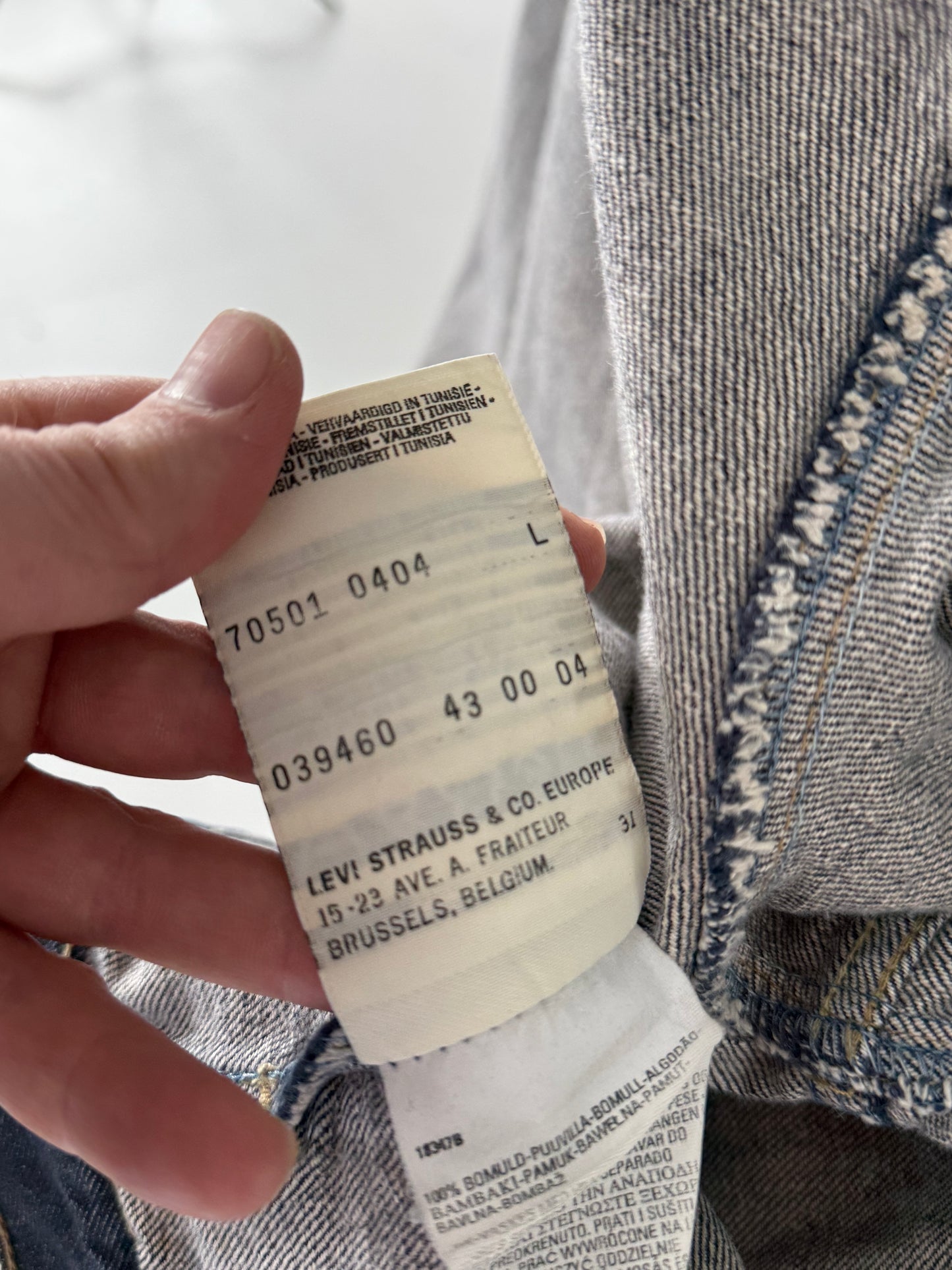 Levi’s 70501 Type 1 denim jacket (Large)