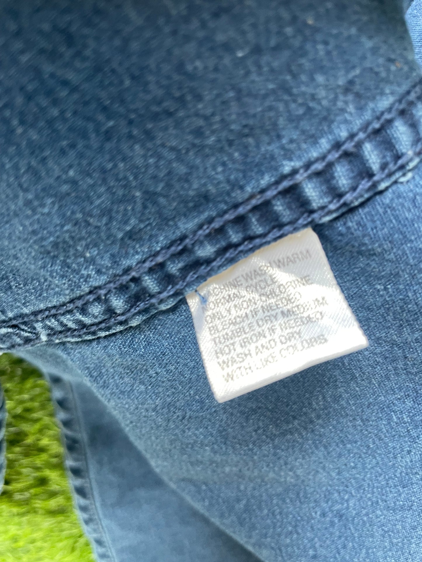 90s Levi’s Blue tab grandad collar utility shirt (L)