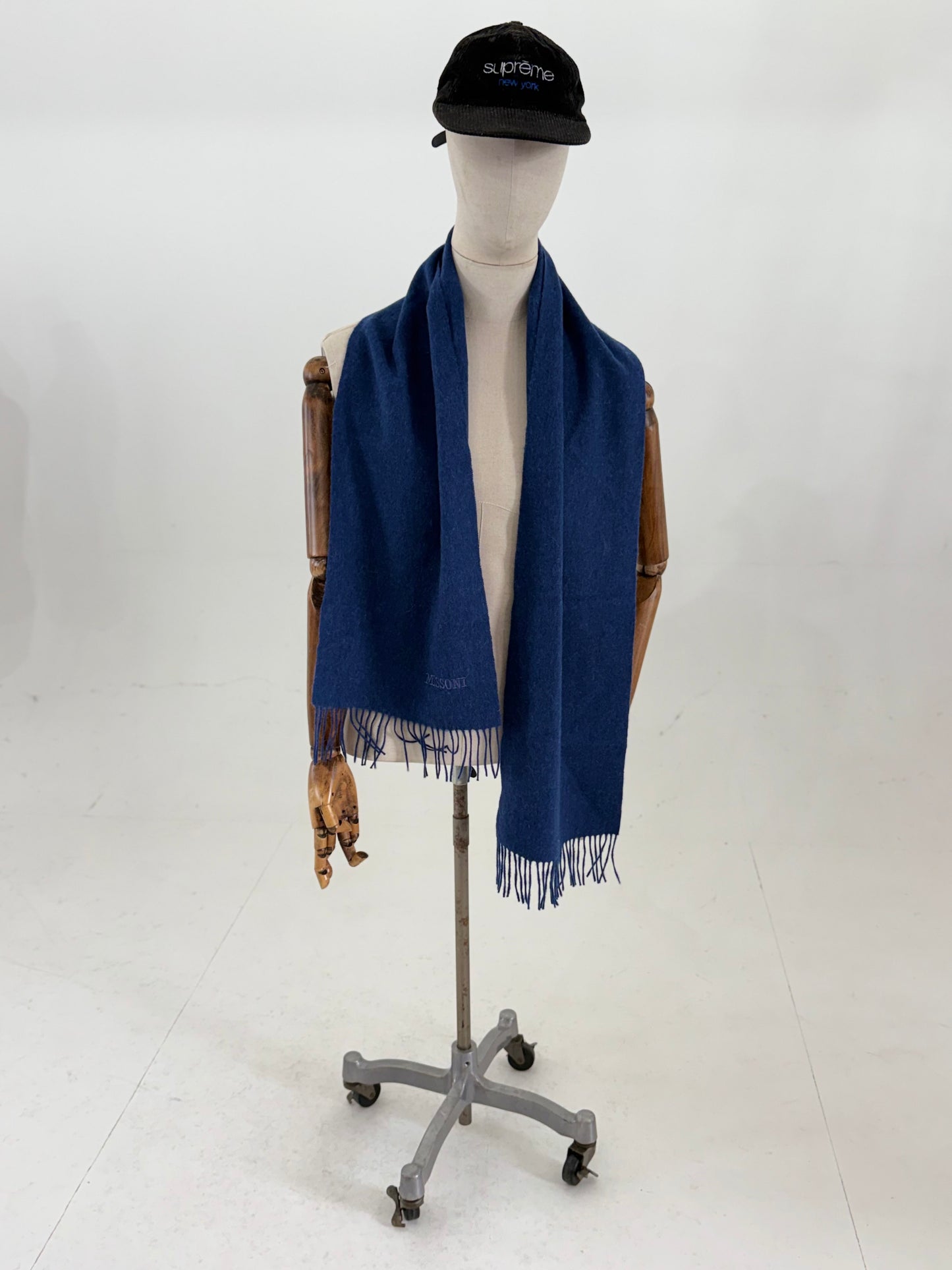 Missoni large wool scarf Made in Italy Blue