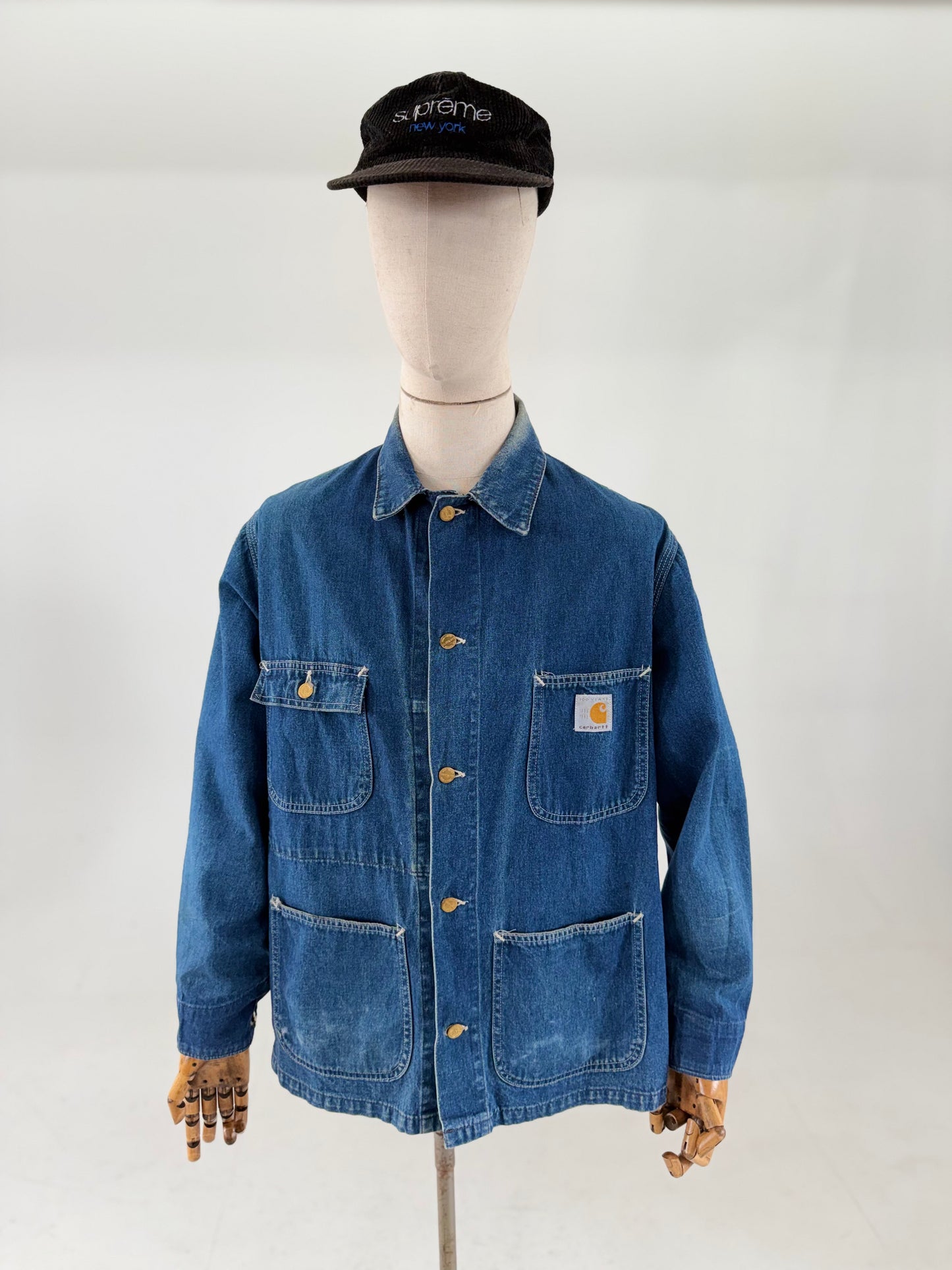 1989 Carhartt 100th Anniversary denim chore jacket Medium