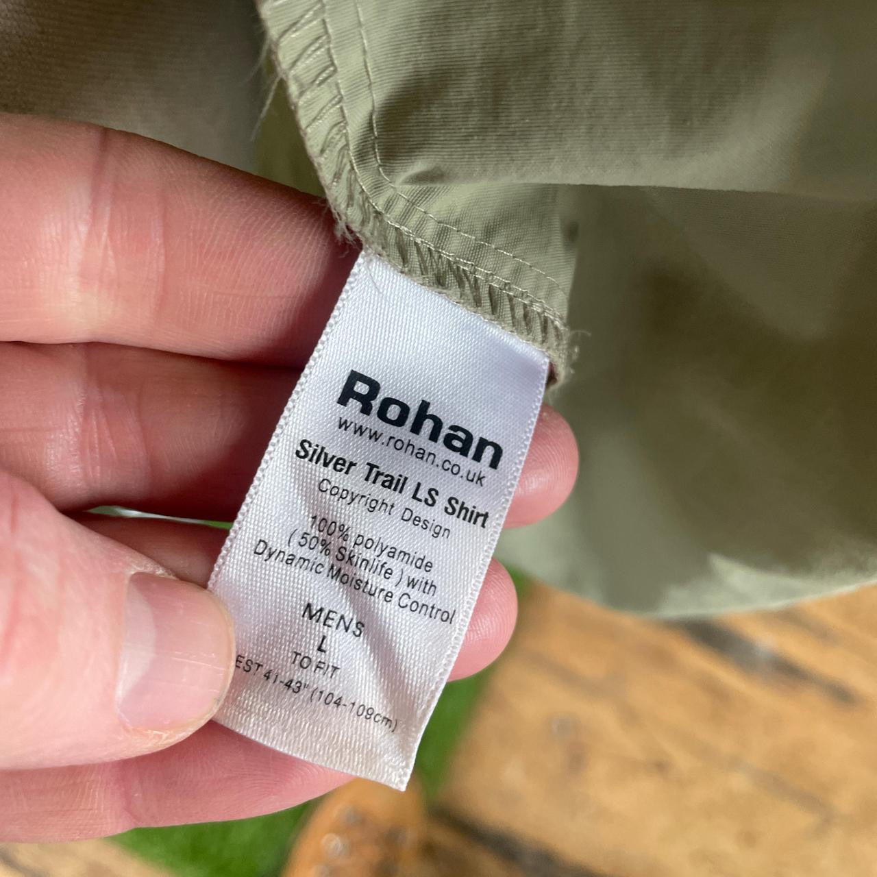 Rohan Silver trail walking shirt (L)