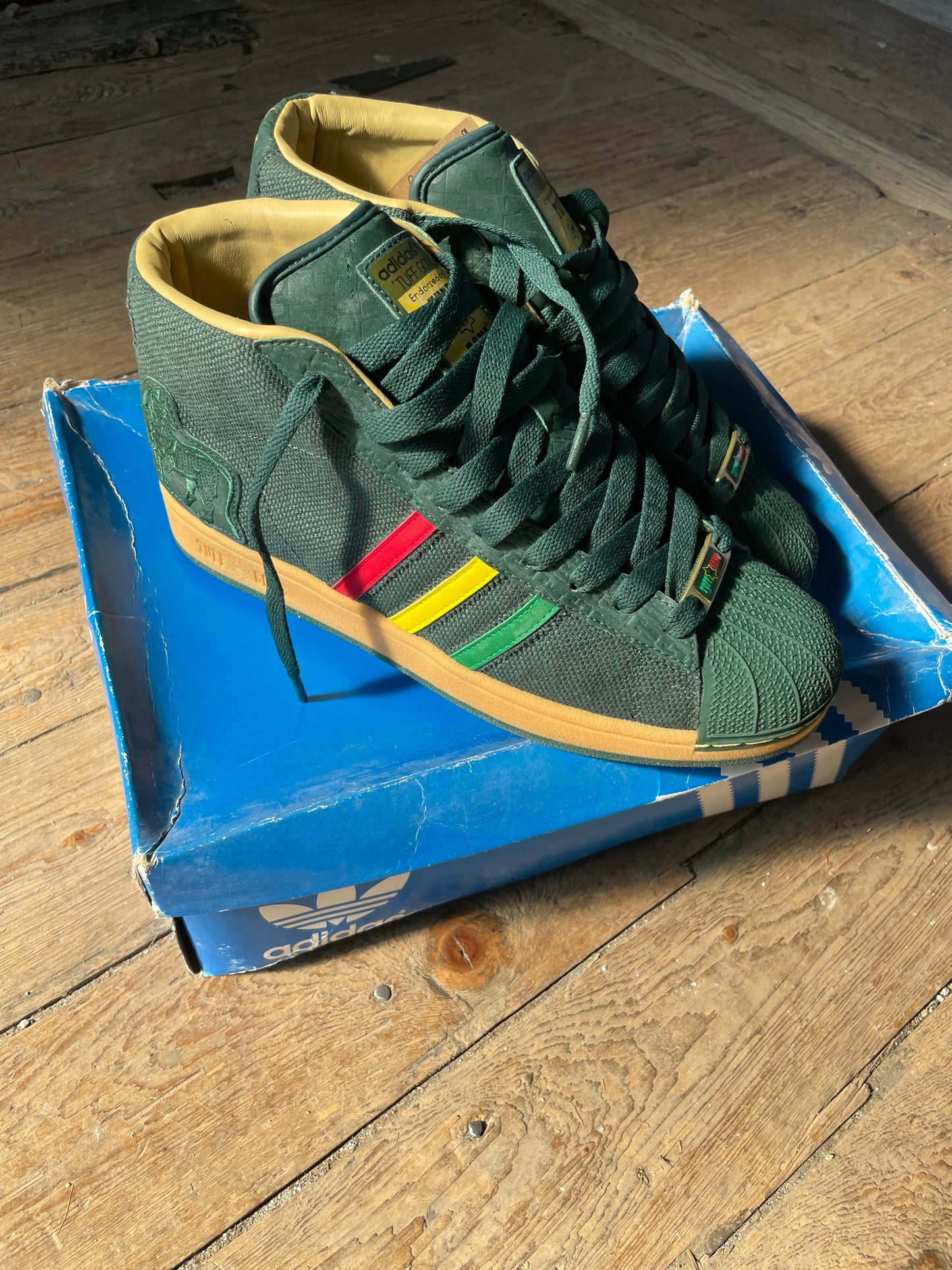 2007 Adidas Superstar Pro Model x Tuff Gong Bob Marley (UK9)