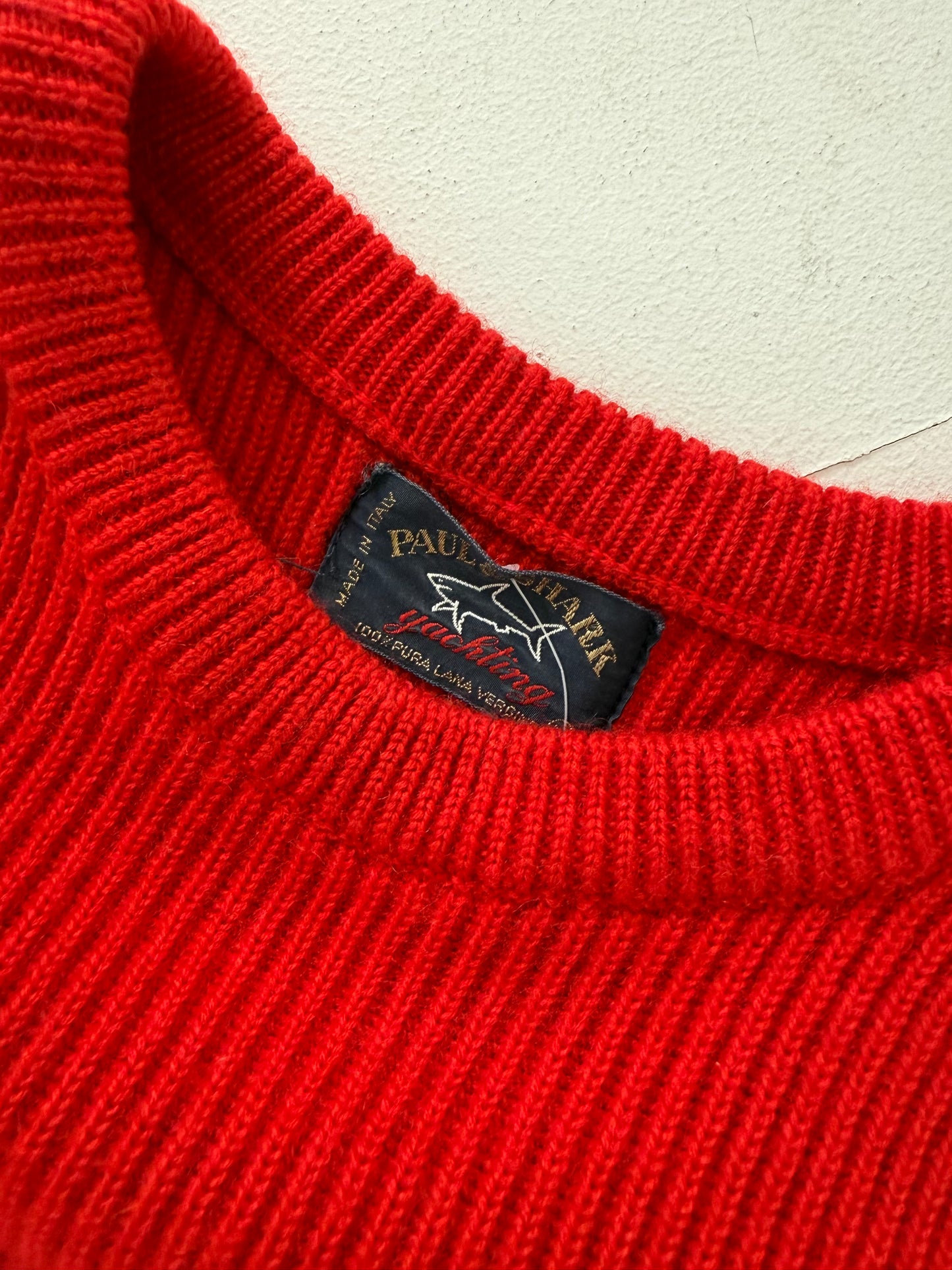 90s Paul & Shark Yachting pure wool jumper (M)