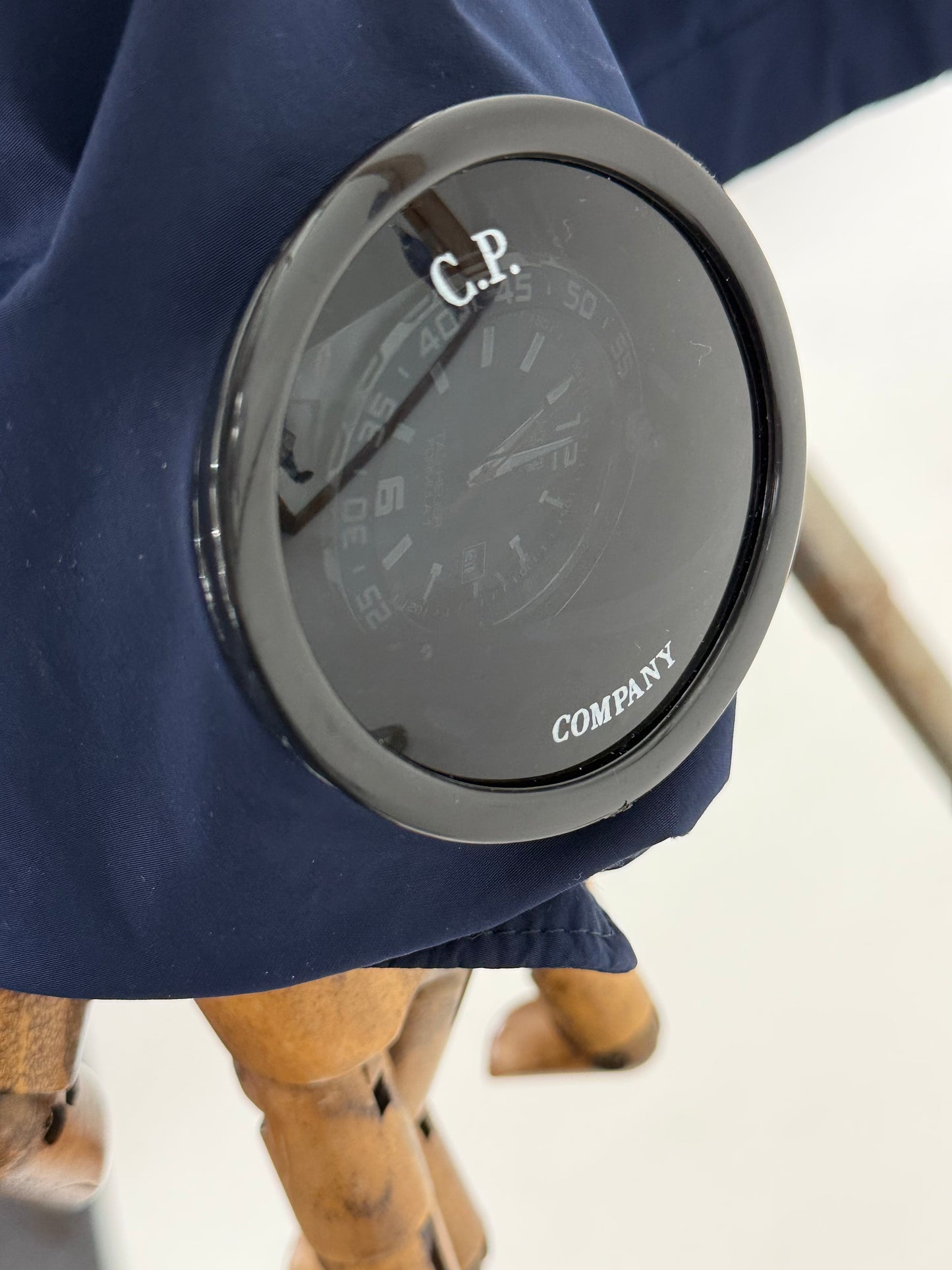 2018 C.P Company Navy Nycra Goggle watch viewer jacket - size 52