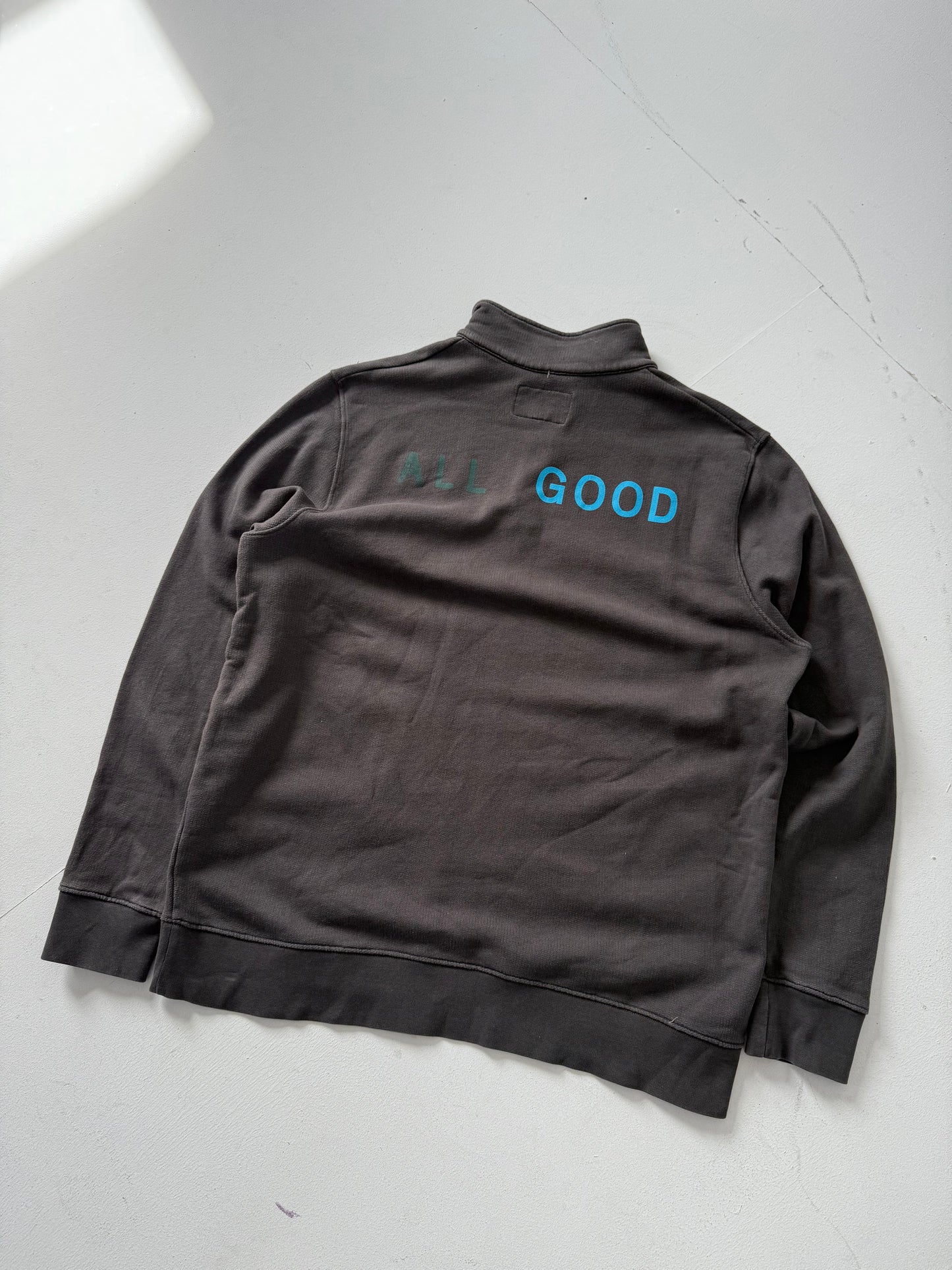 ALL GOOD by FOLK 1/4 zip sweatshirt- (size 6 XL)