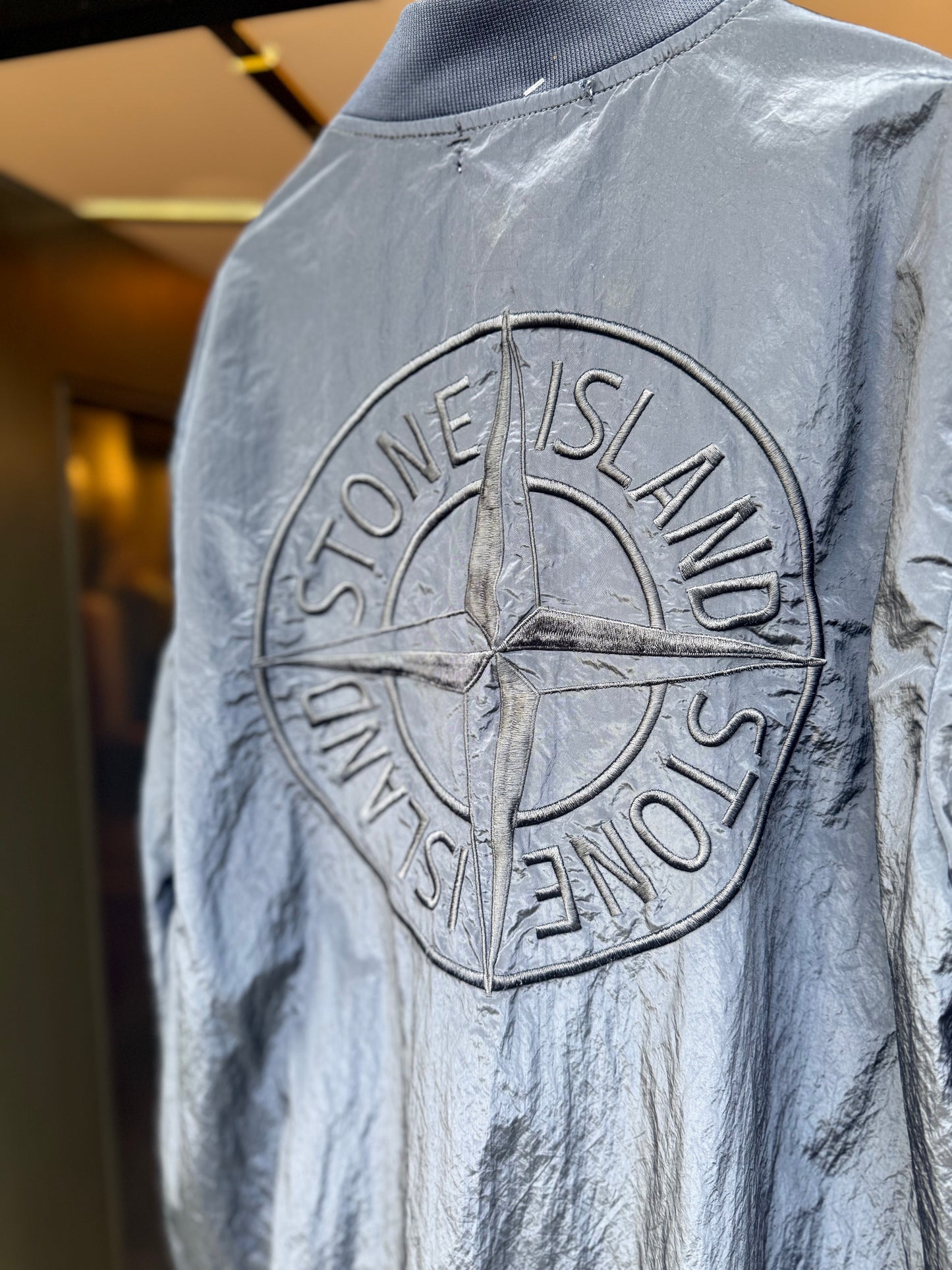 Stone Island Junior nylon metal shimmer bomber jacket (Age 14)