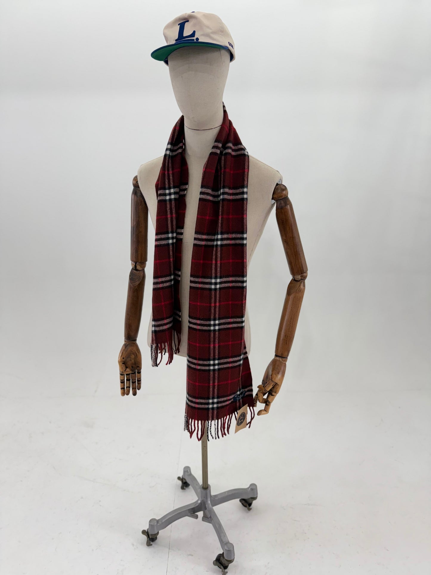 00s Burberry London Cashmere nova check scarf