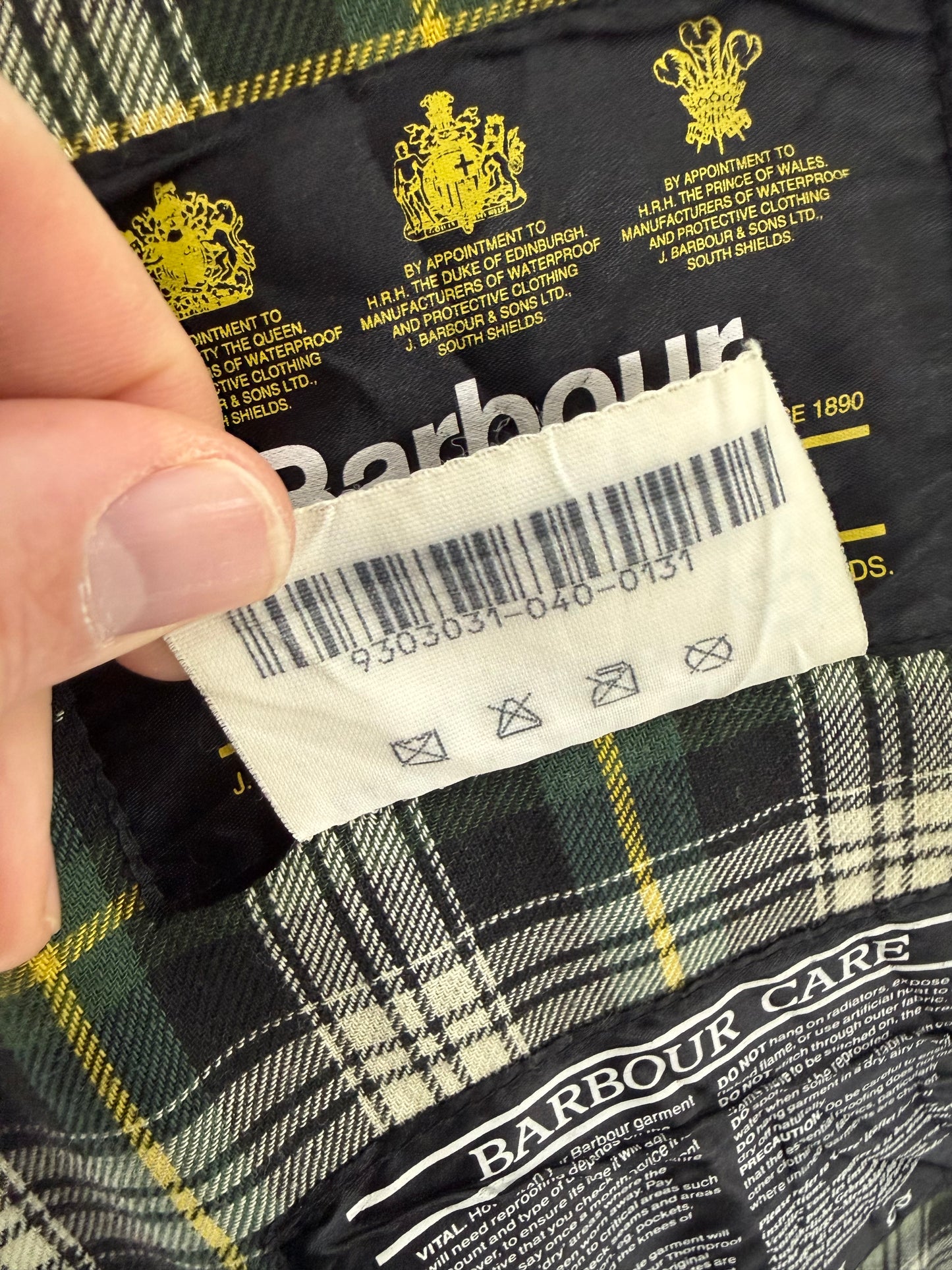 1993 Barbour Boarder waxed jacket (44”)