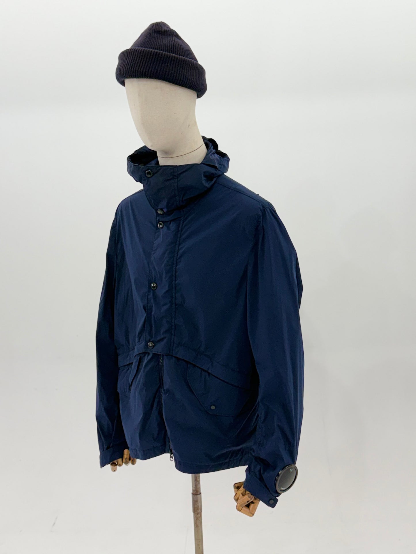 2018 C.P Company Navy Nycra Goggle watch viewer jacket - size 52