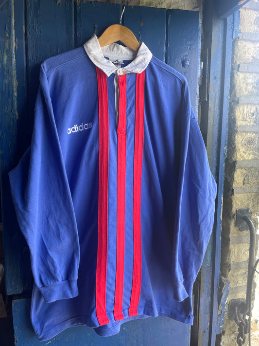 90s Adidas rugby jersey (XL)