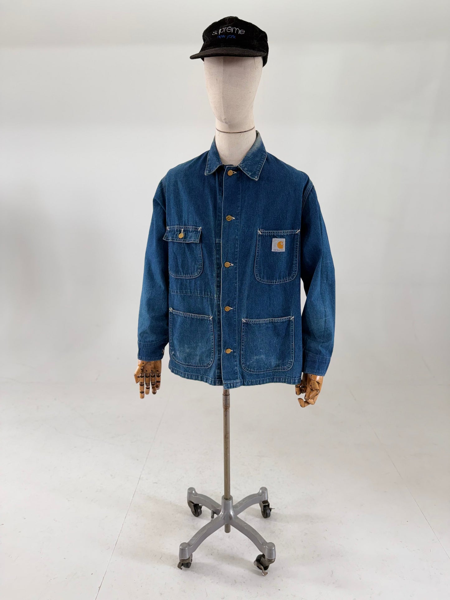 1989 Carhartt 100th Anniversary denim chore jacket Medium