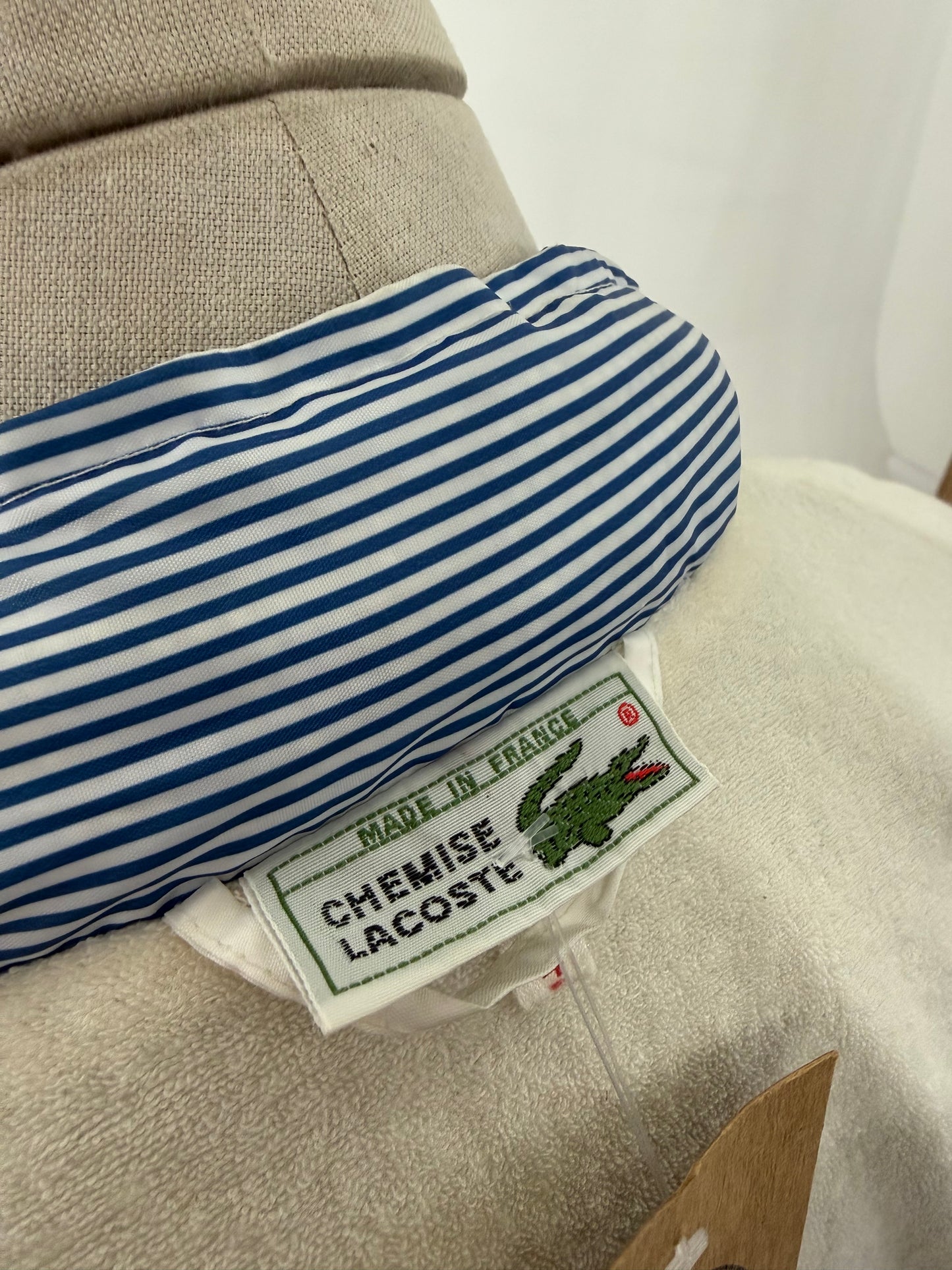 1980s Chemise Lacoste candy stripe jacket (size 4)