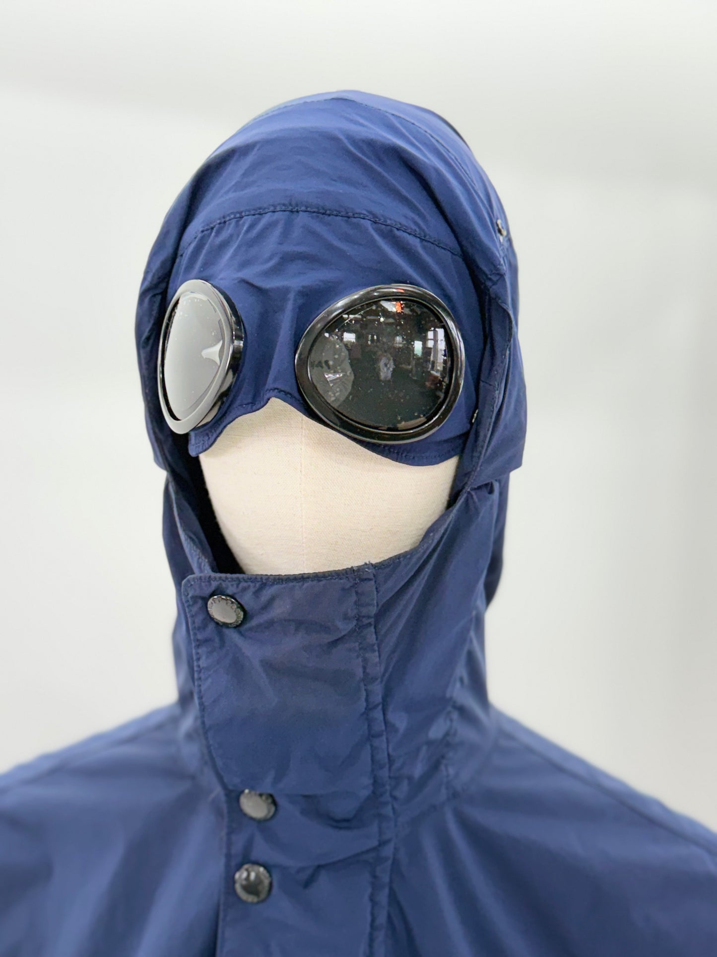 2018 C.P Company Navy Nycra Goggle watch viewer jacket - size 52