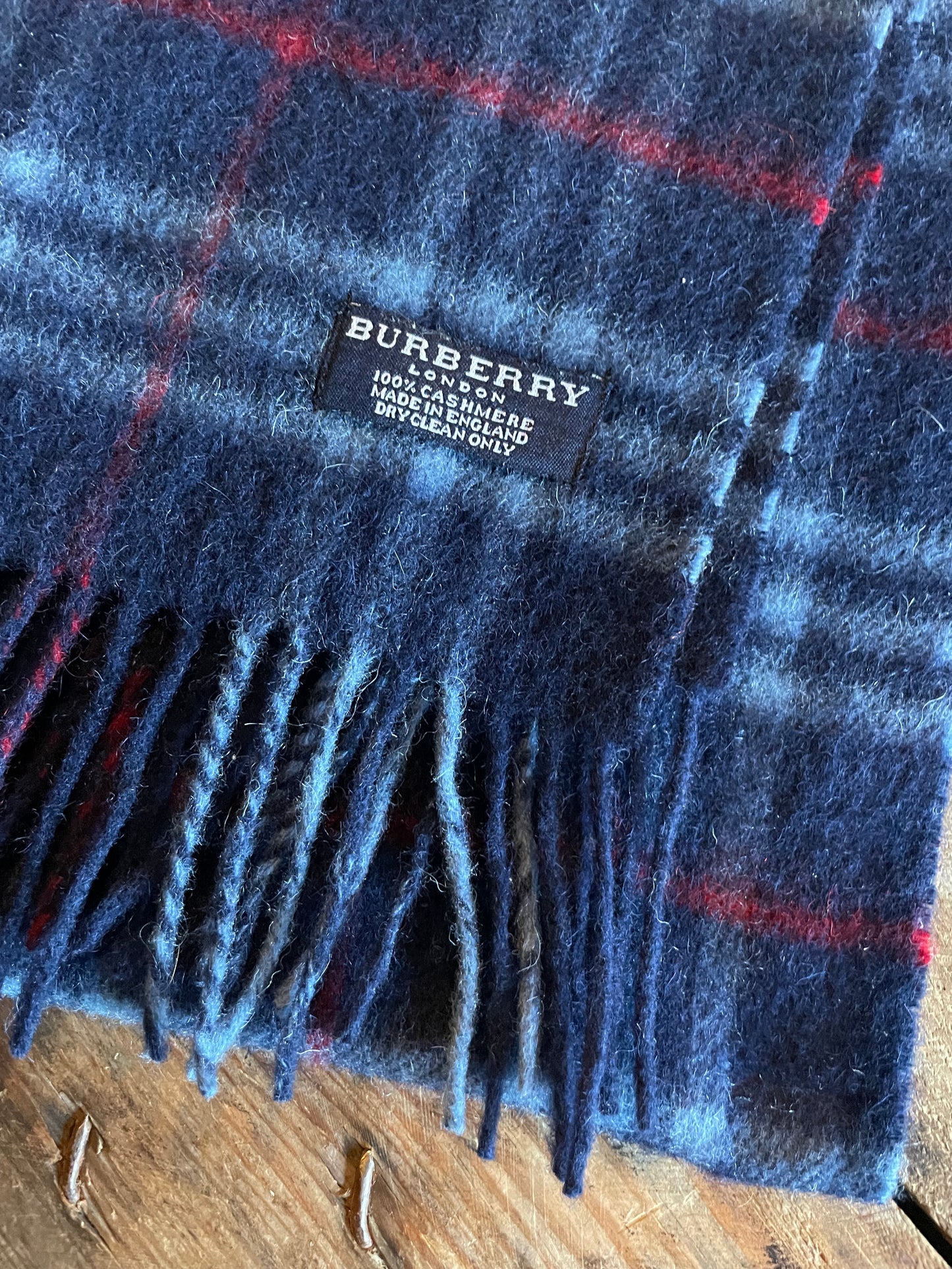 00s Burberry London cashmere nova check scarf