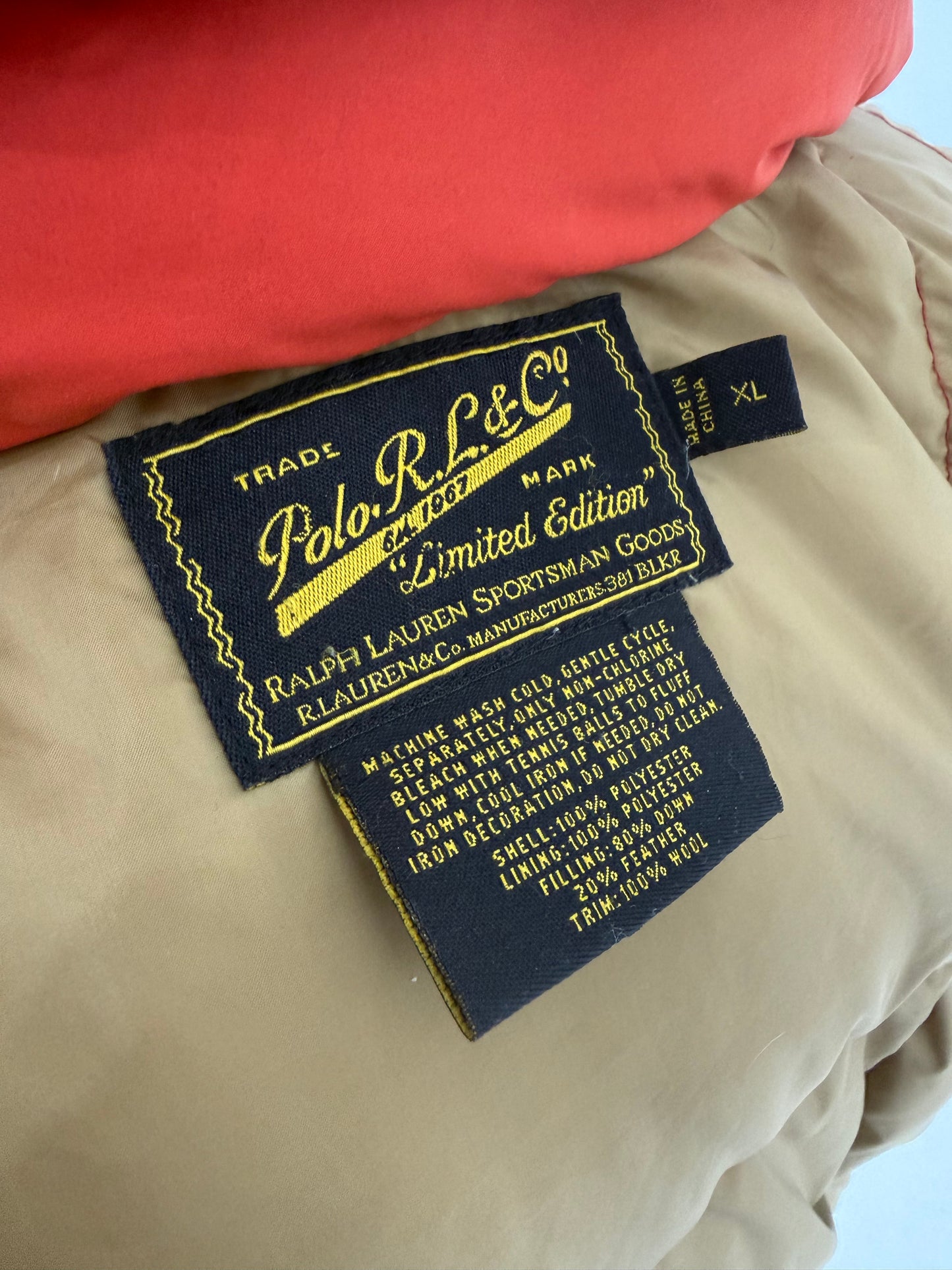 2010 Polo Ralph Lauren Yukon down puffer jacket (XL)