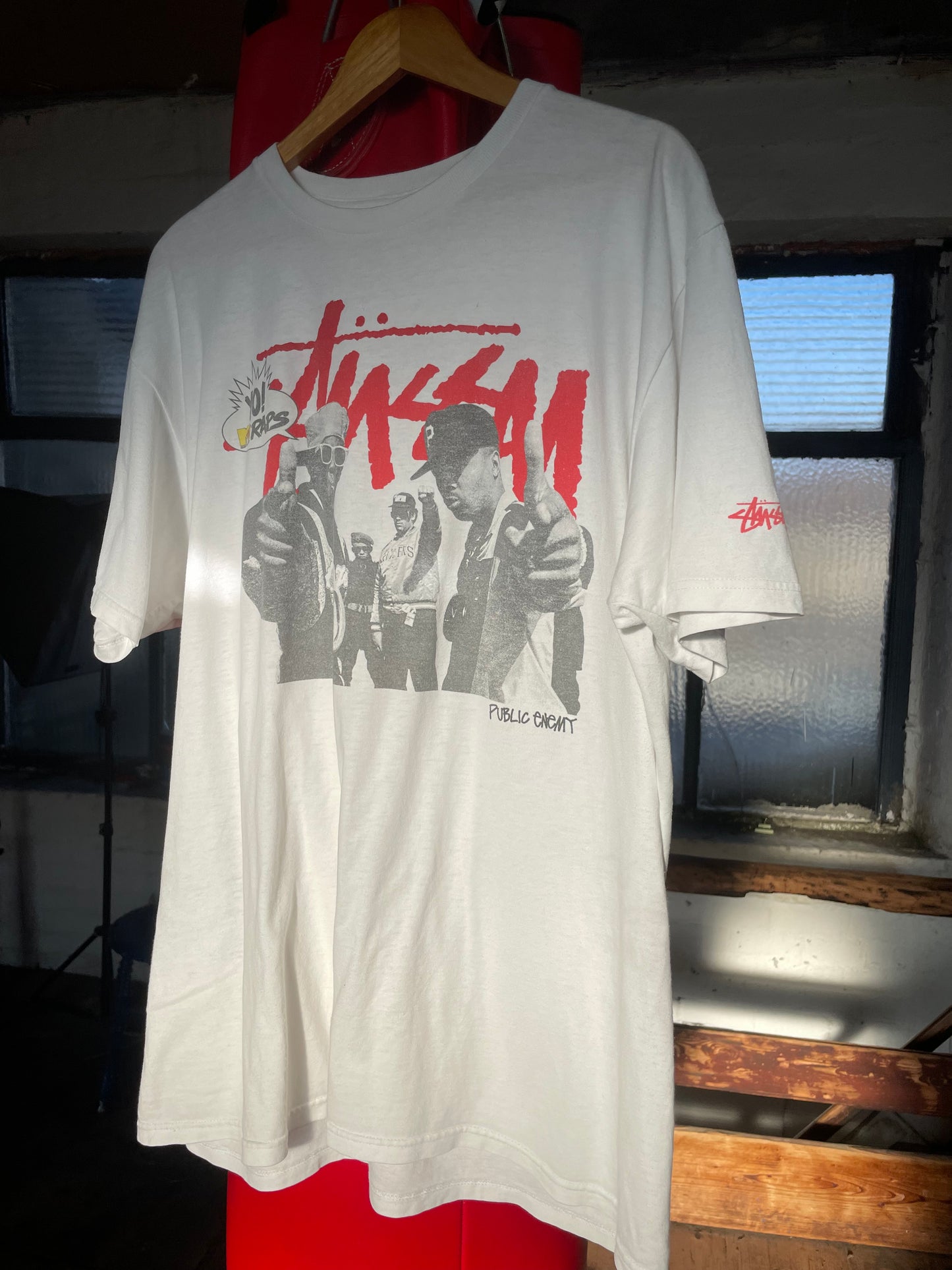 Stussy x Yo! MTV Raps Public Enemy shirt (L)