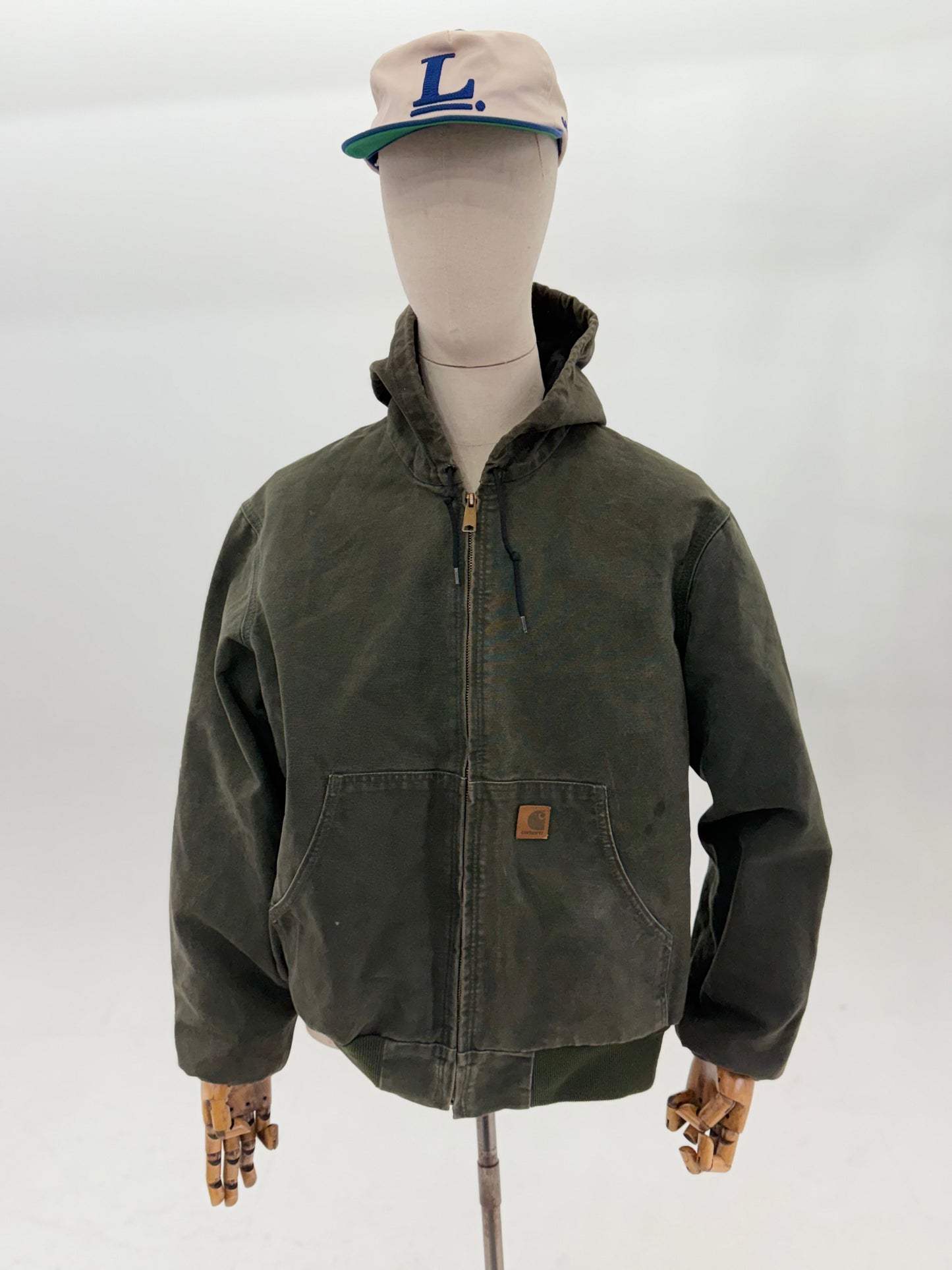 Vintage Carhartt Active jacket J160 Moss green (Large)