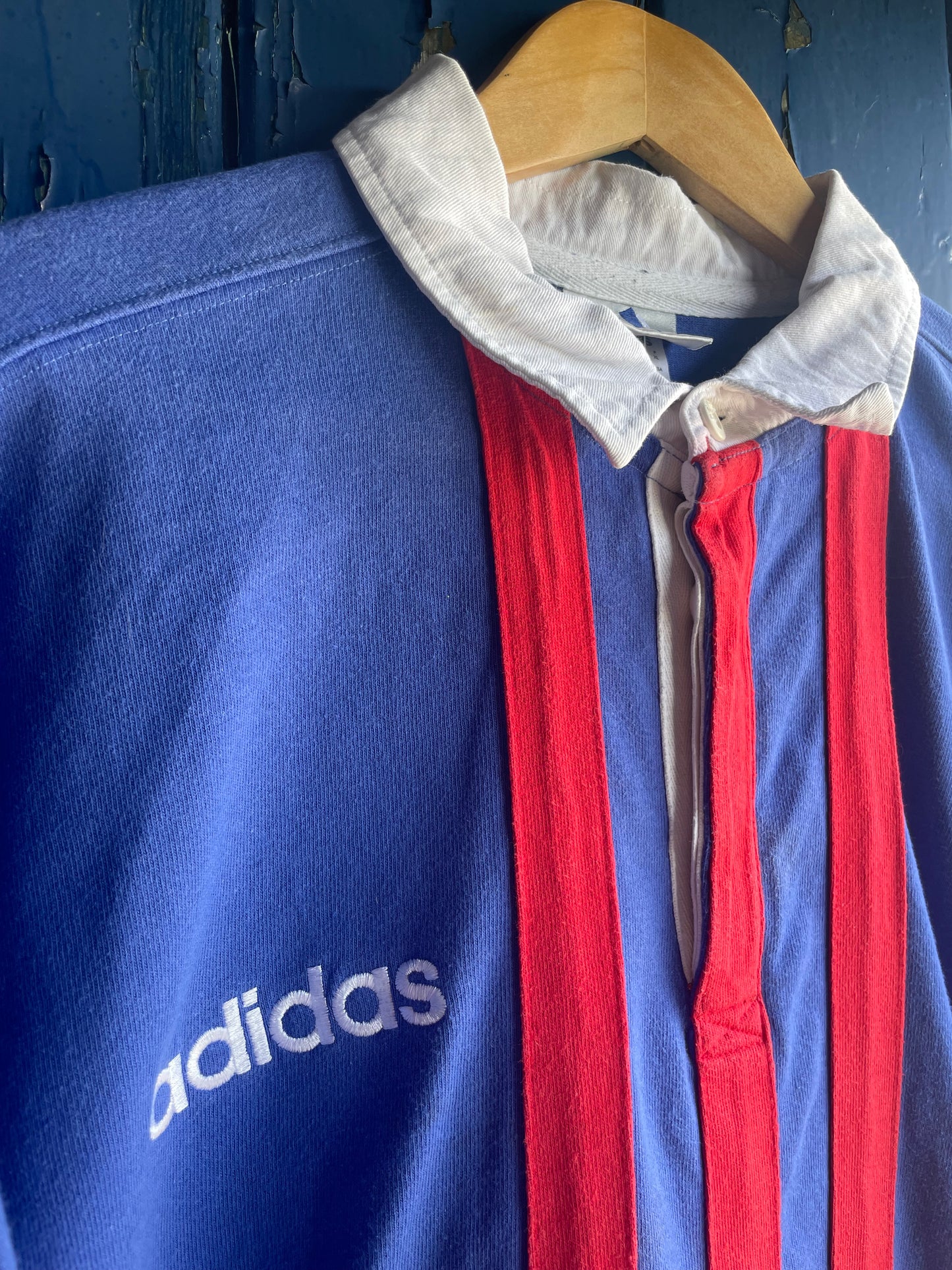 90s Adidas rugby jersey (XL)