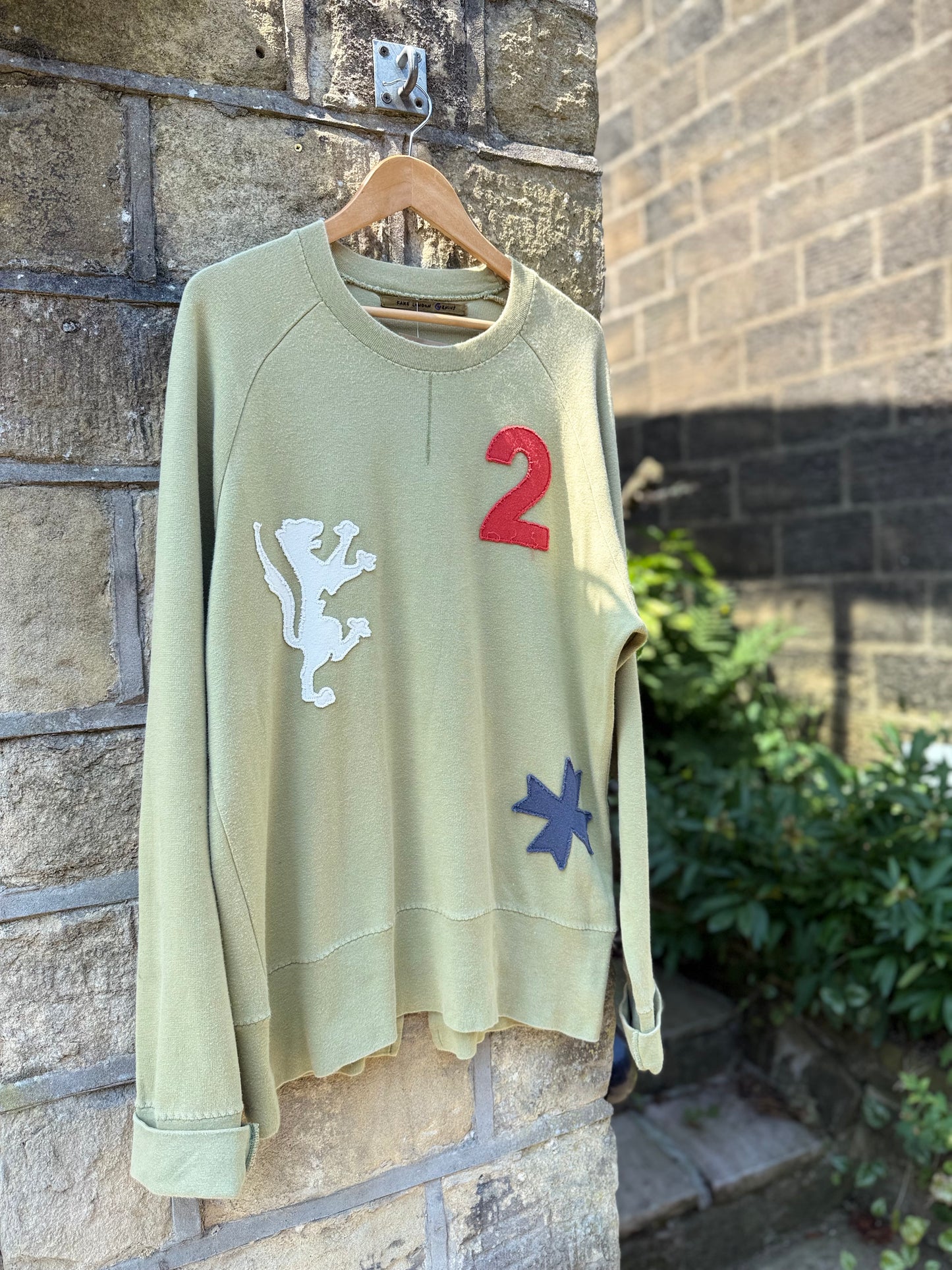 Fake London Genius appliqué sweatshirt XL