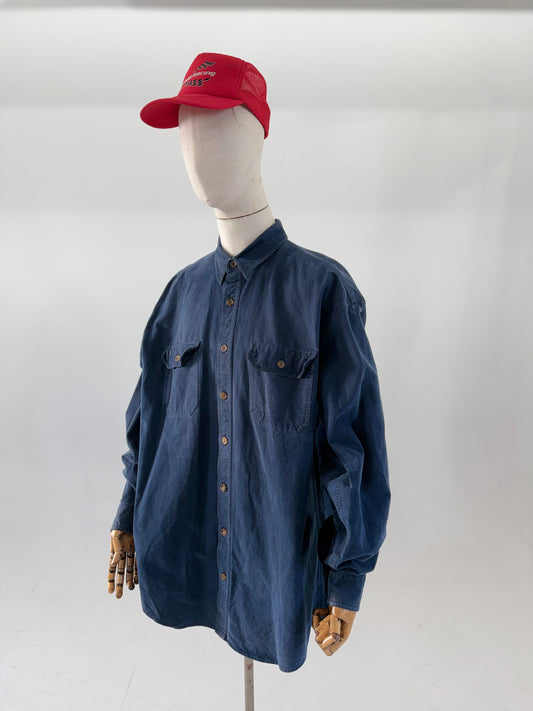 Vintage Woolrich USA moleskin overshirt (2XL)