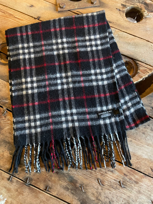 00s Burberry London Cashmere nova check scarf