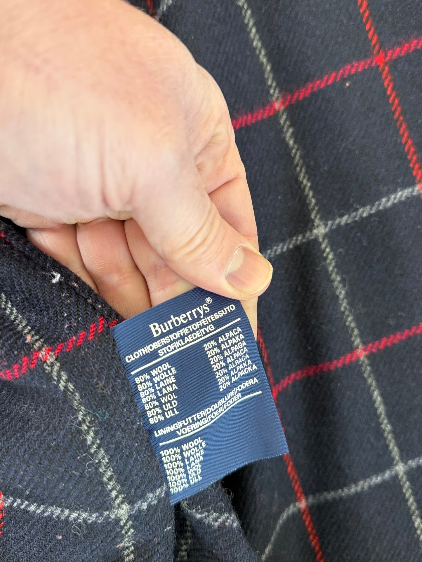 Early 90s Burberry Prorsum wool Alpaca mix Harrington bomber jacket - UK 10 (Ladies)