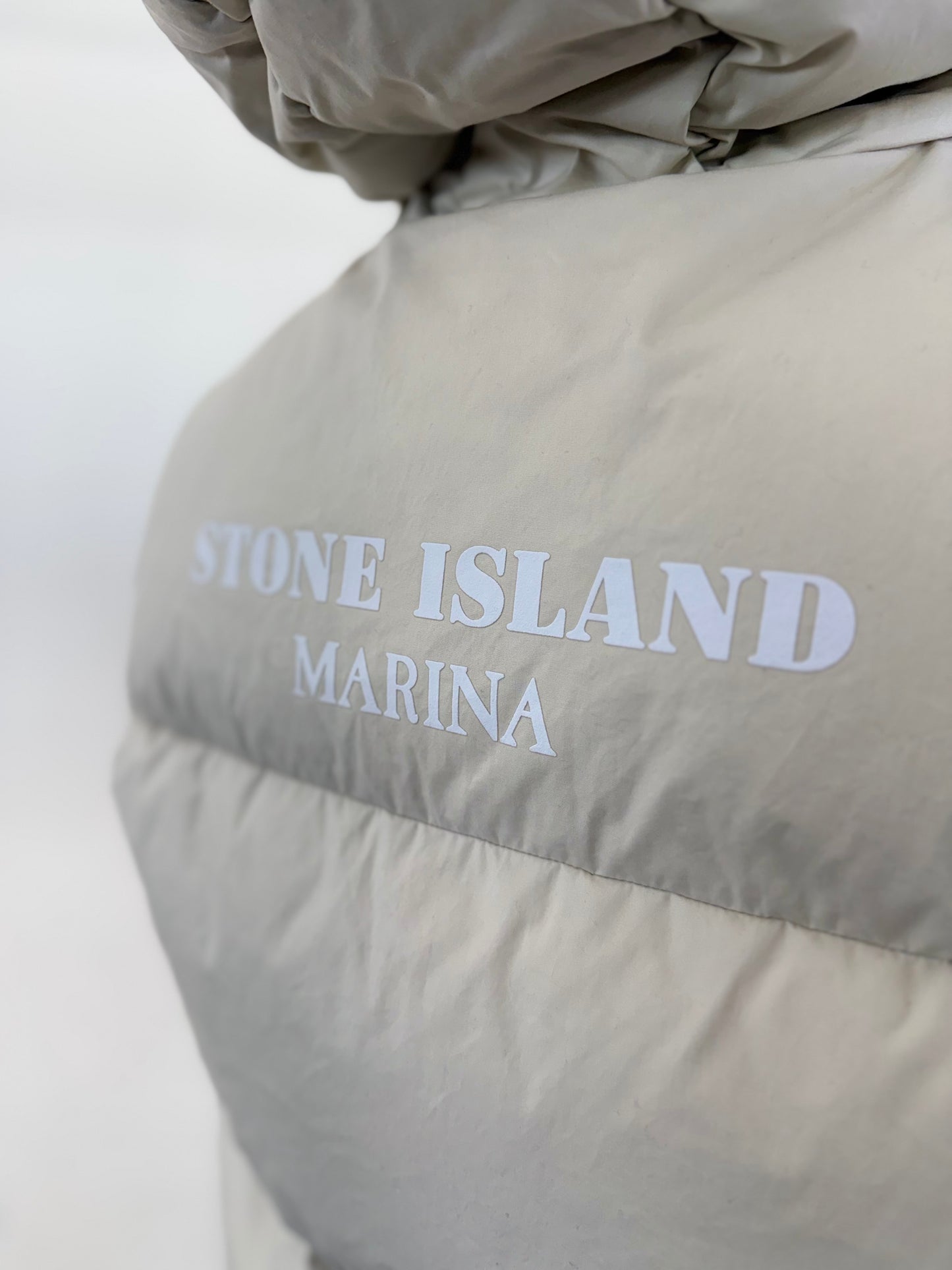2023 Stone Island Marina Rubber Wax Popplin Down vest - Large