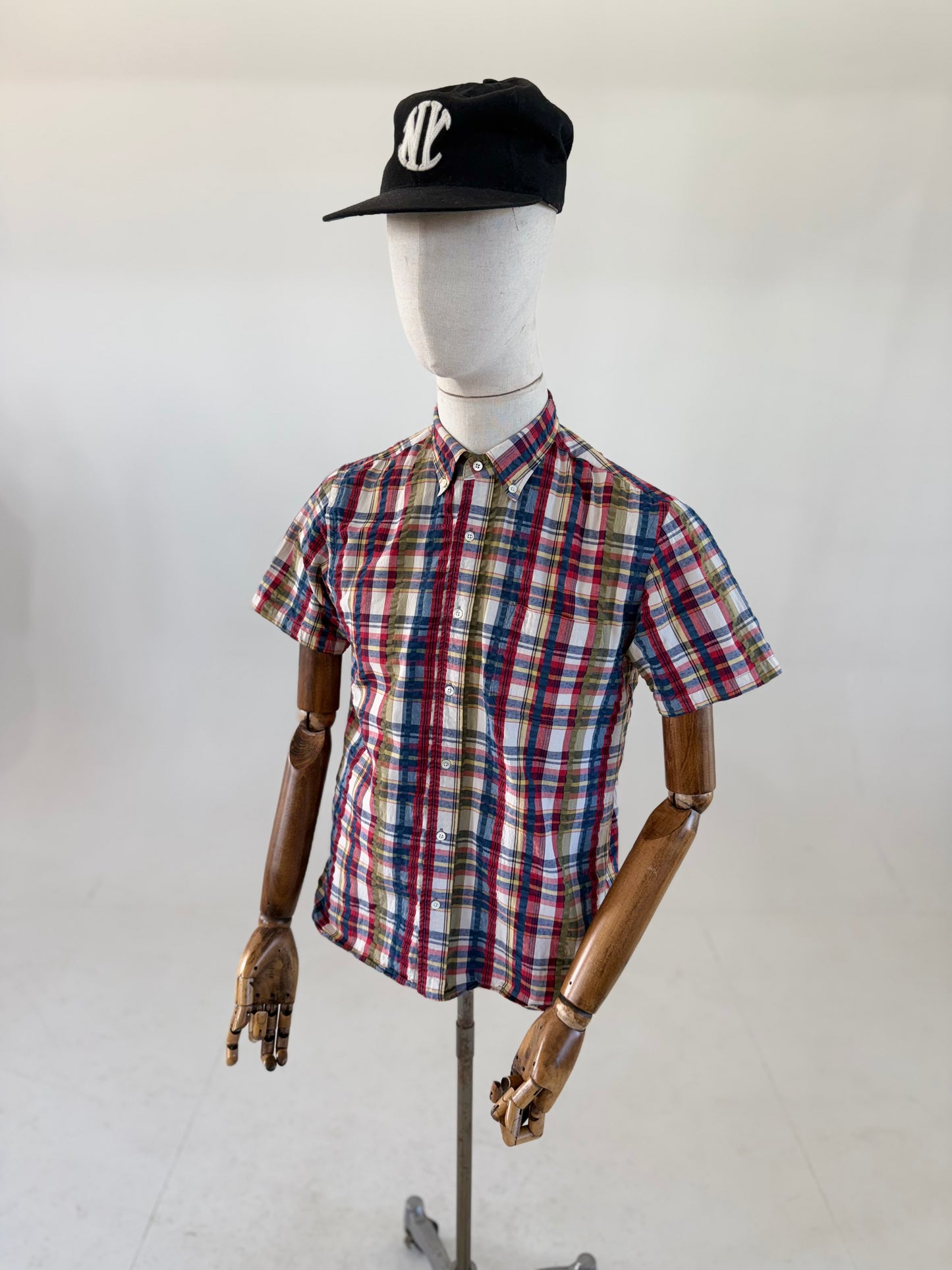 Beams Plus Indian Madras short sleeve shirt (Medium)