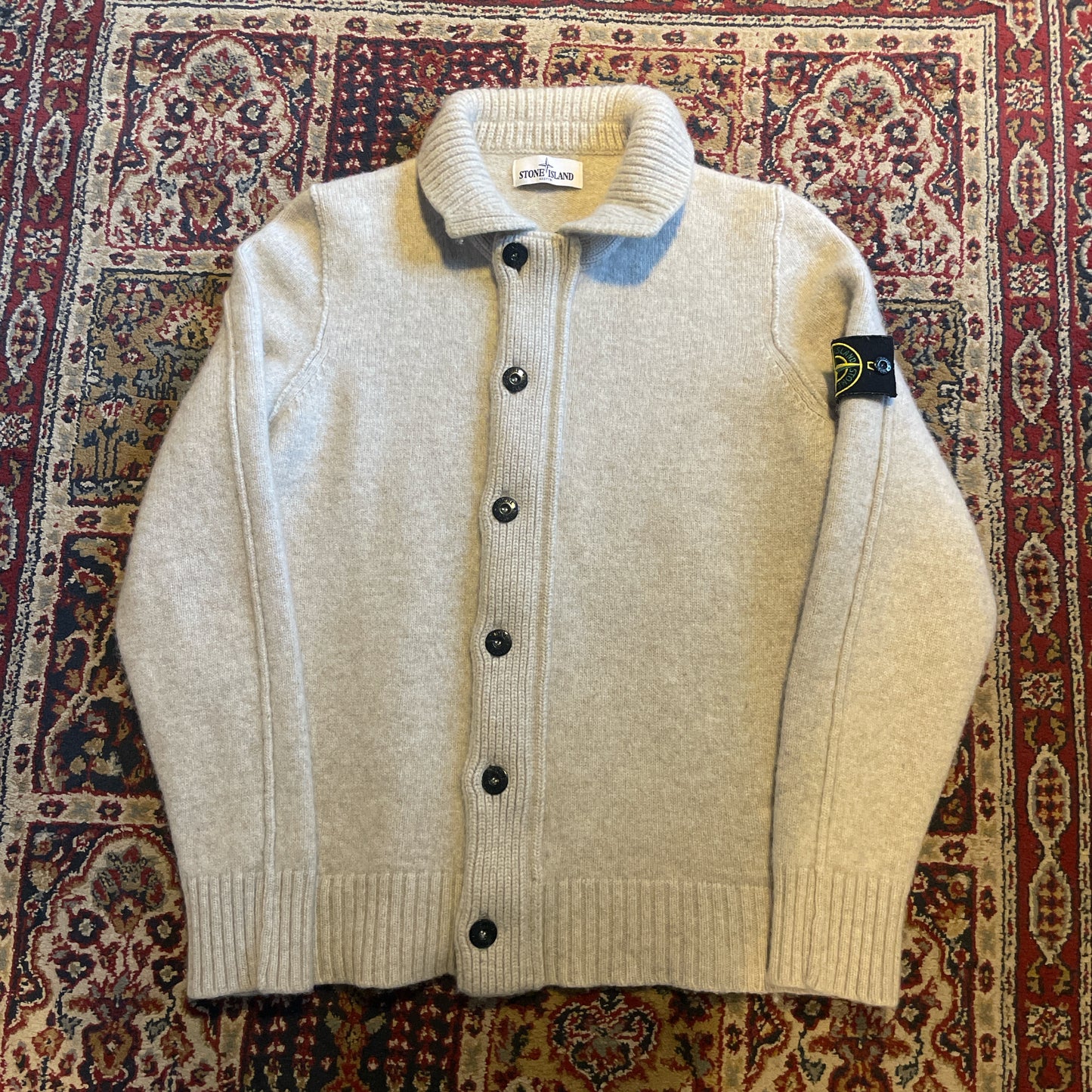 2015 Stone Island heavy chunky knit cardigan (M)