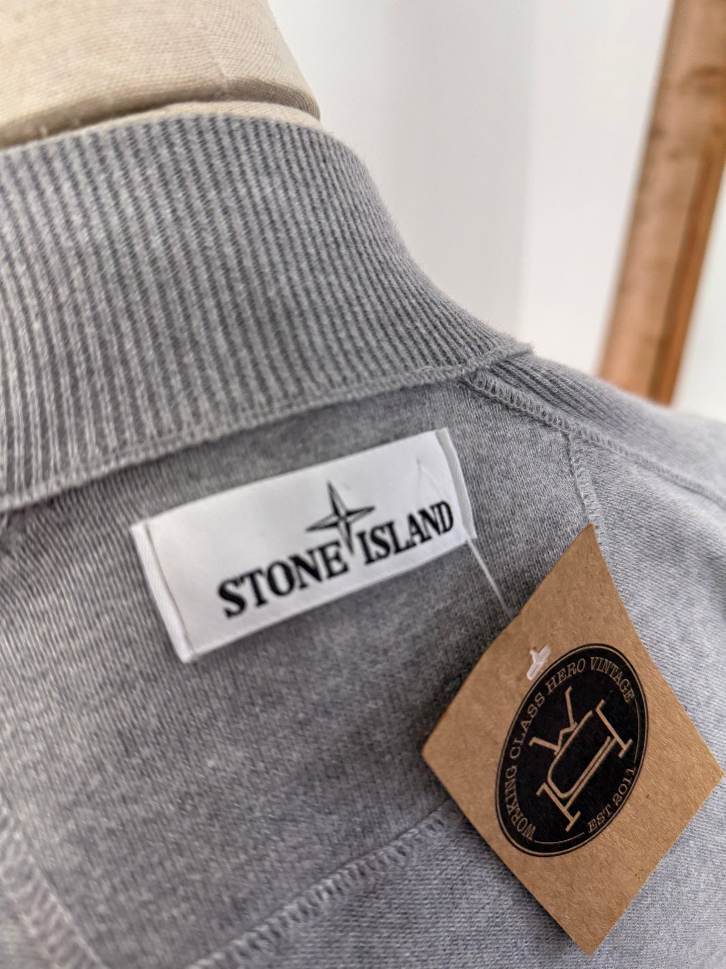 Stone Island grey cardigan (XL)