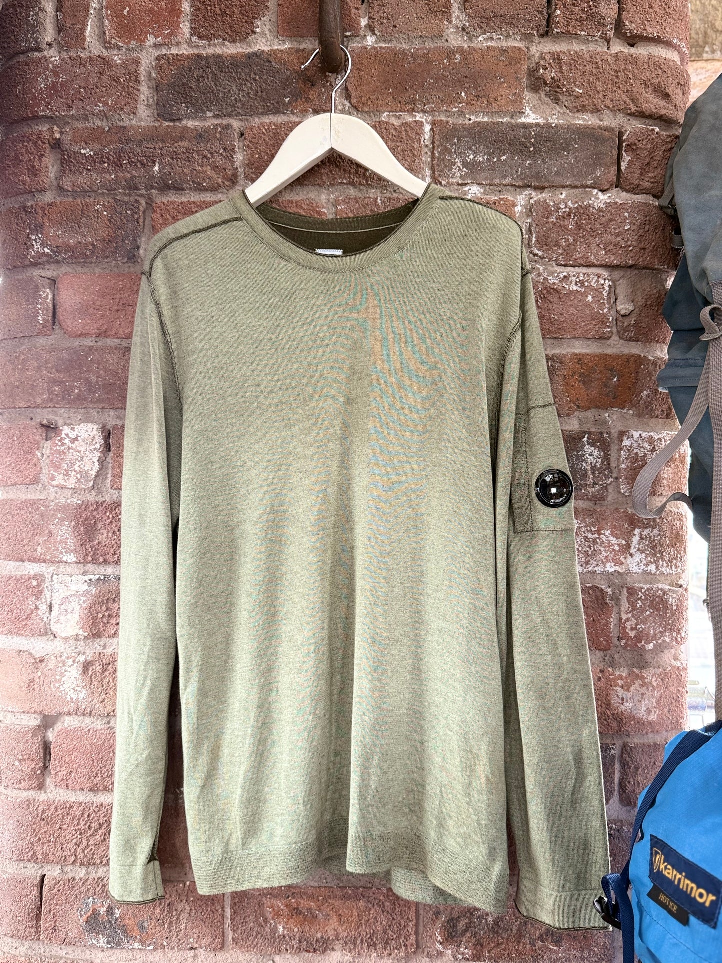 C.P Company Double Face Vanisé Crewneck Lens Knit (XXL)