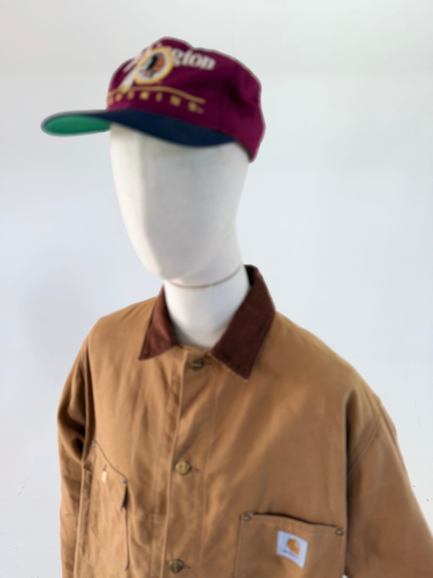 1980s Vintage Carhartt 6C canvas chore jacket 46”