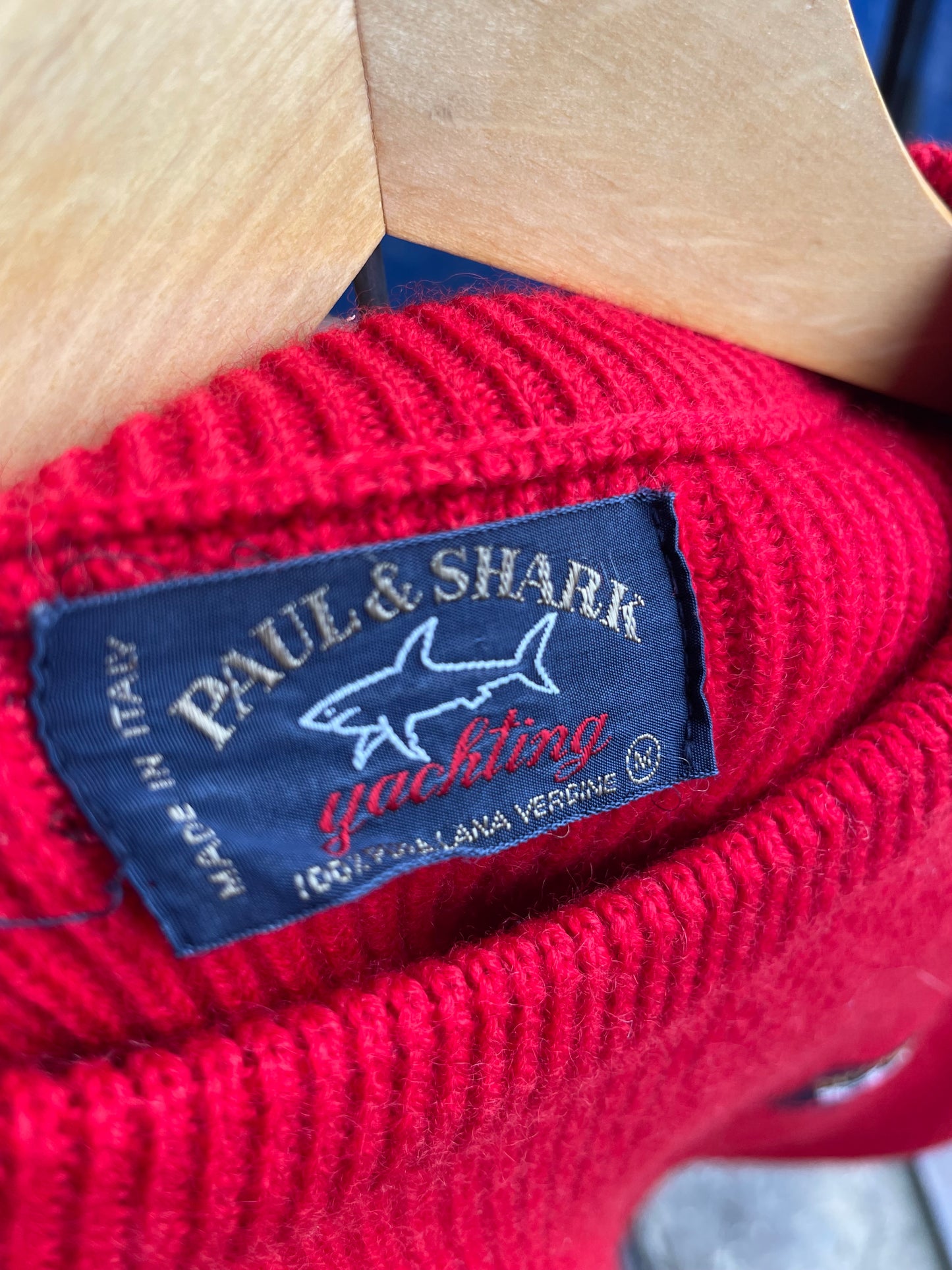 90s Paul & Shark Yachting pure wool jumper (M)