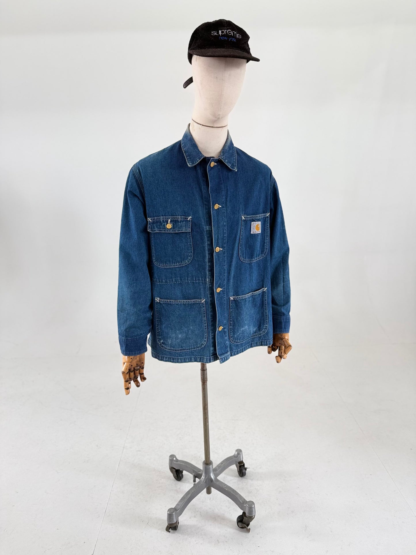 1989 Carhartt 100th Anniversary denim chore jacket Medium