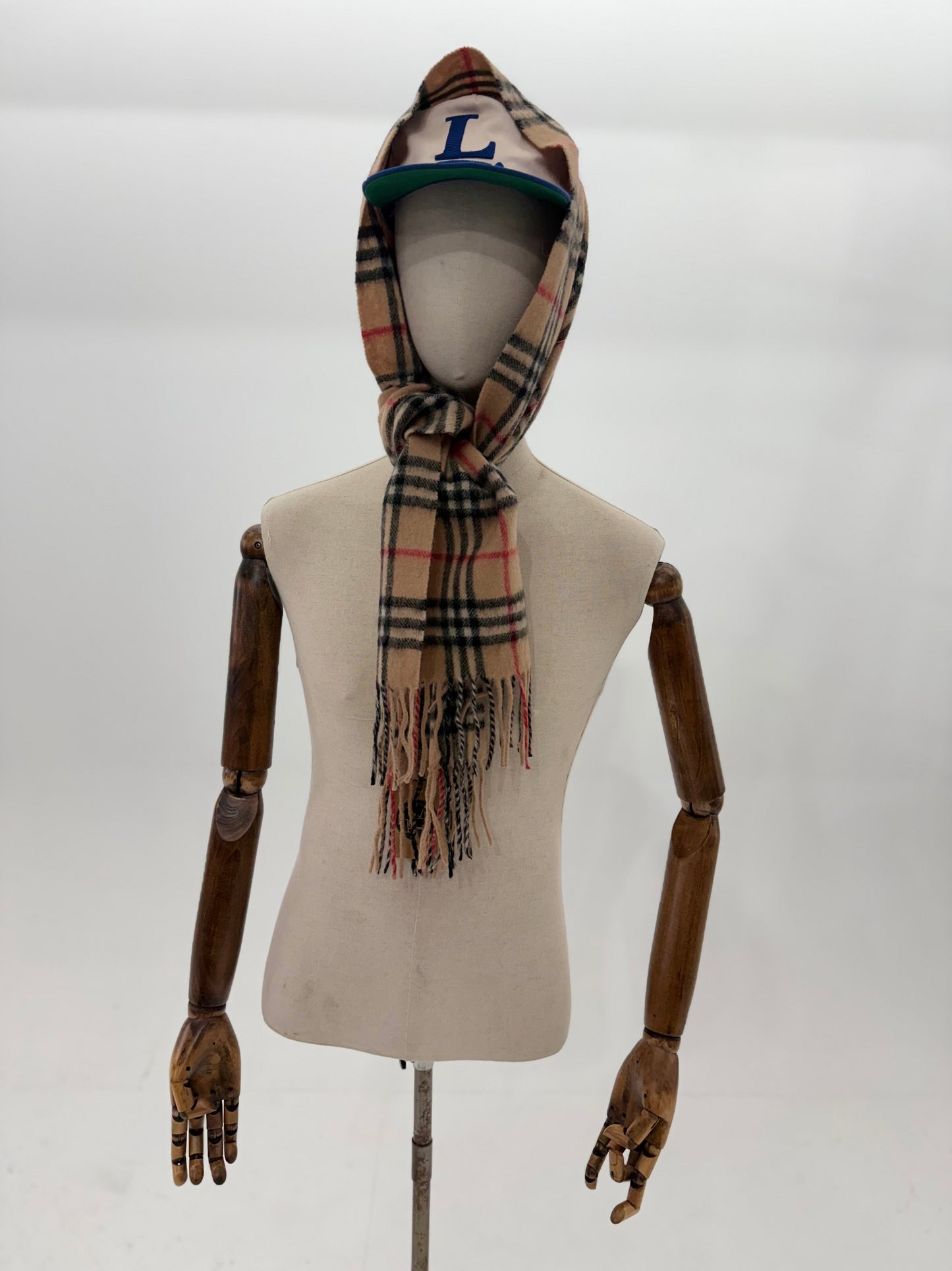 80s Burberrys of London cashmere nova check scarf