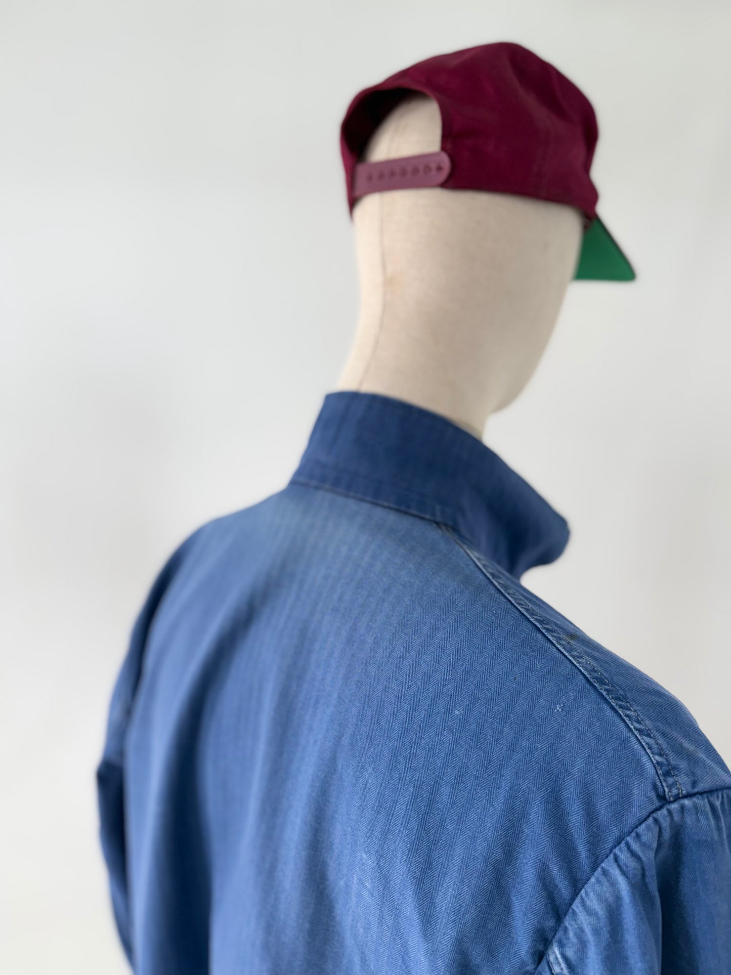 Vintage HBT French Sanforized Herringbone cotton chore jacket XL