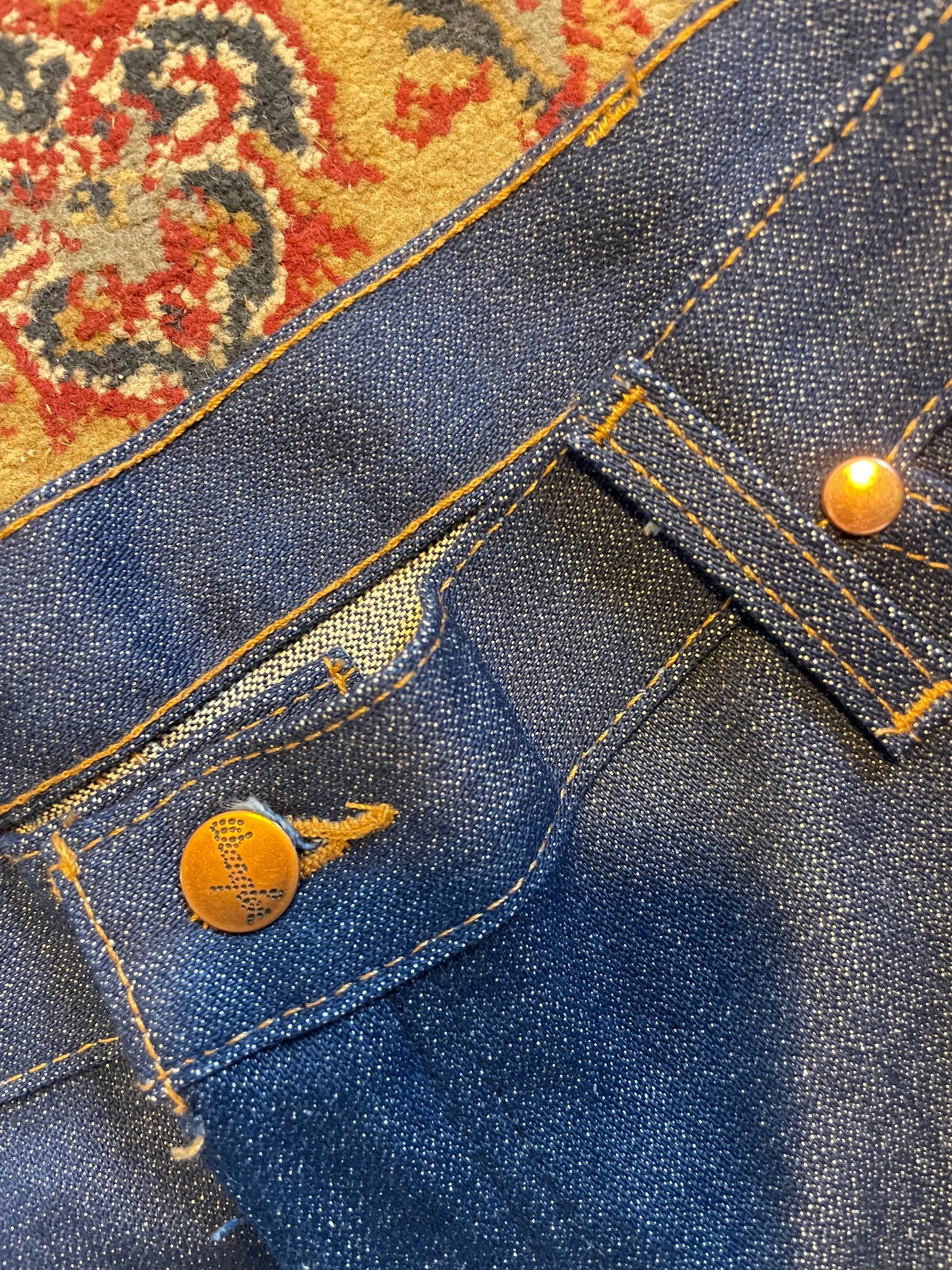 Late 70s Deadstock Wrangler 13MWZ Cowboy jeans 38”